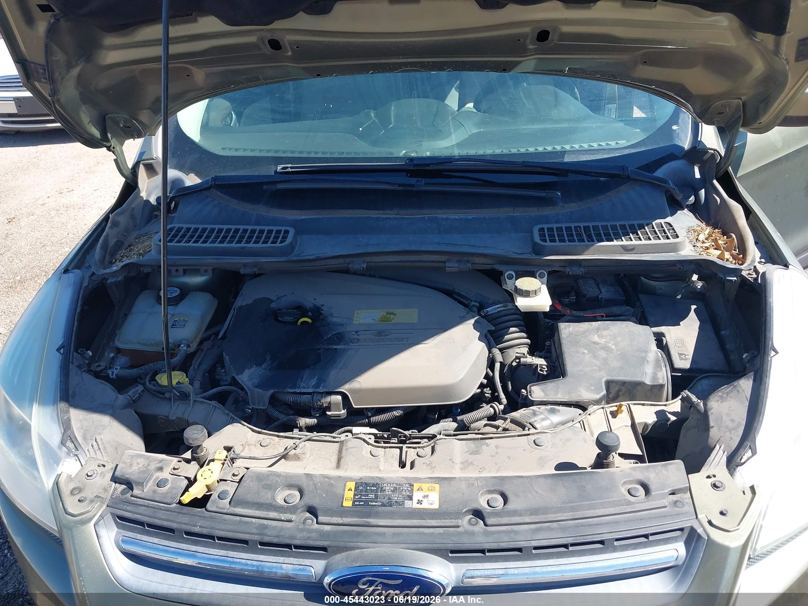 2013 Ford Escape Se Green vin: 1FMCU0GX2DUB97025