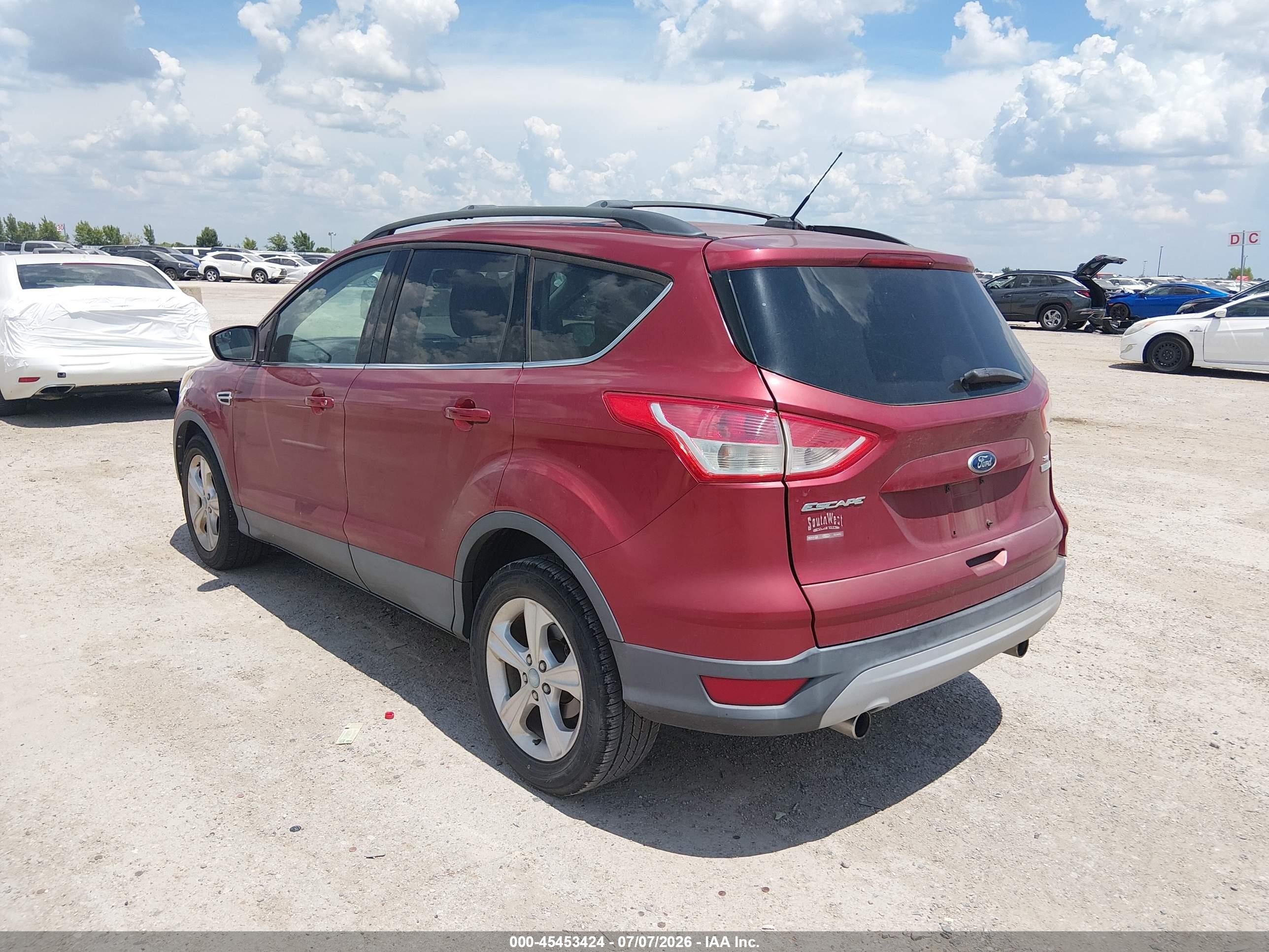 2013 Ford Escape Se Red vin: 1FMCU0GX2DUC13952
