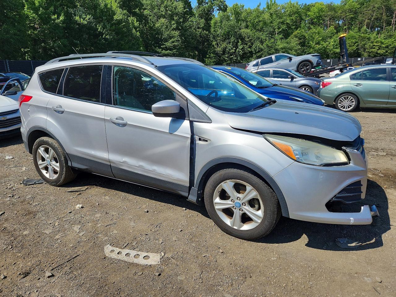 2013 Ford Escape Se Серебряный vin: 1FMCU0GX2DUC20433