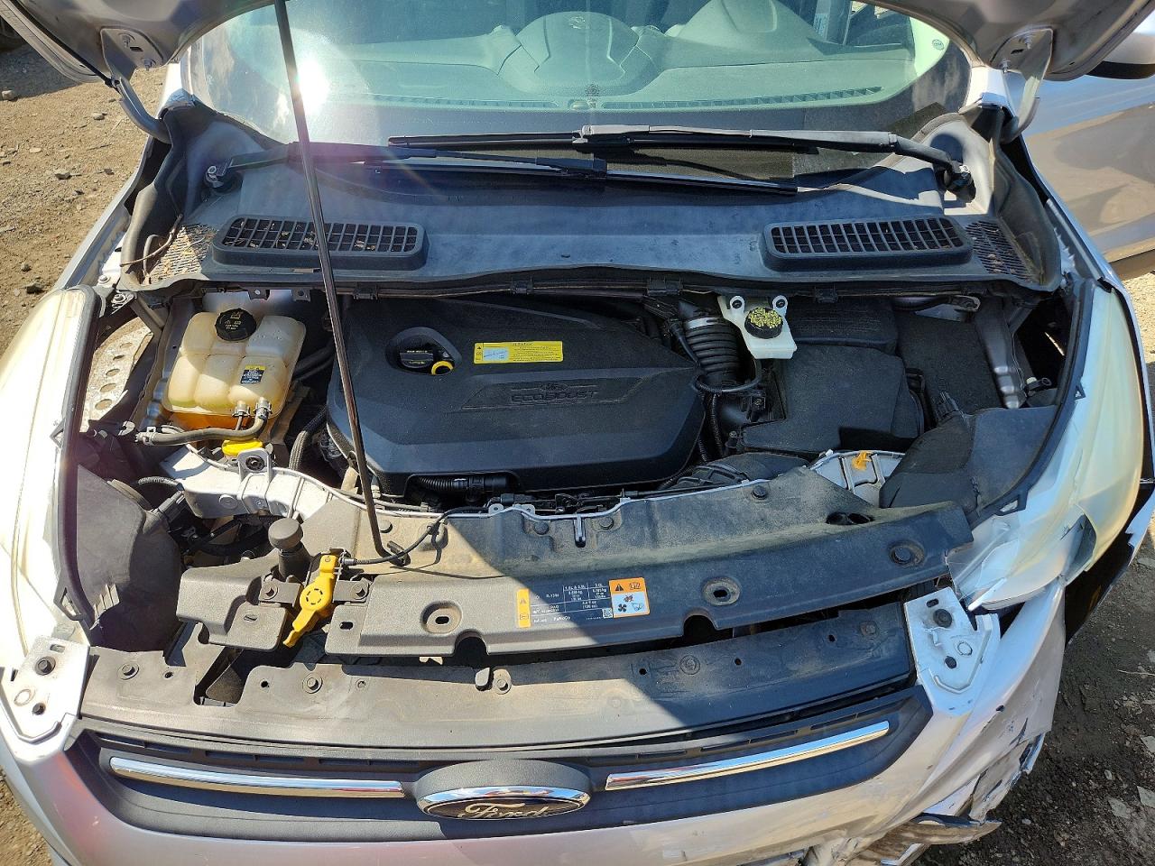 2013 Ford Escape Se Серебряный vin: 1FMCU0GX2DUC20433