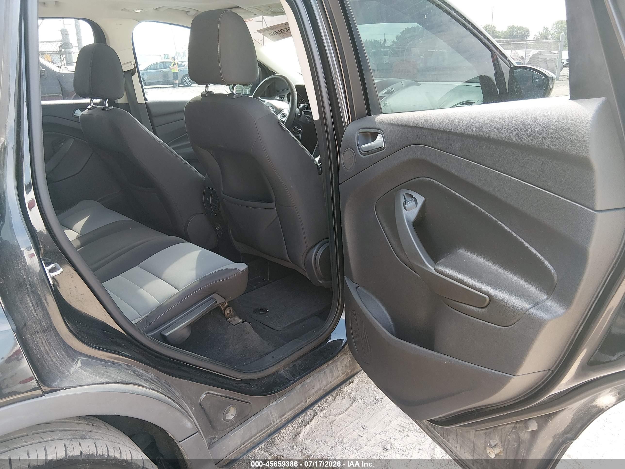 2013 Ford Escape Se Black vin: 1FMCU0GX2DUC99666