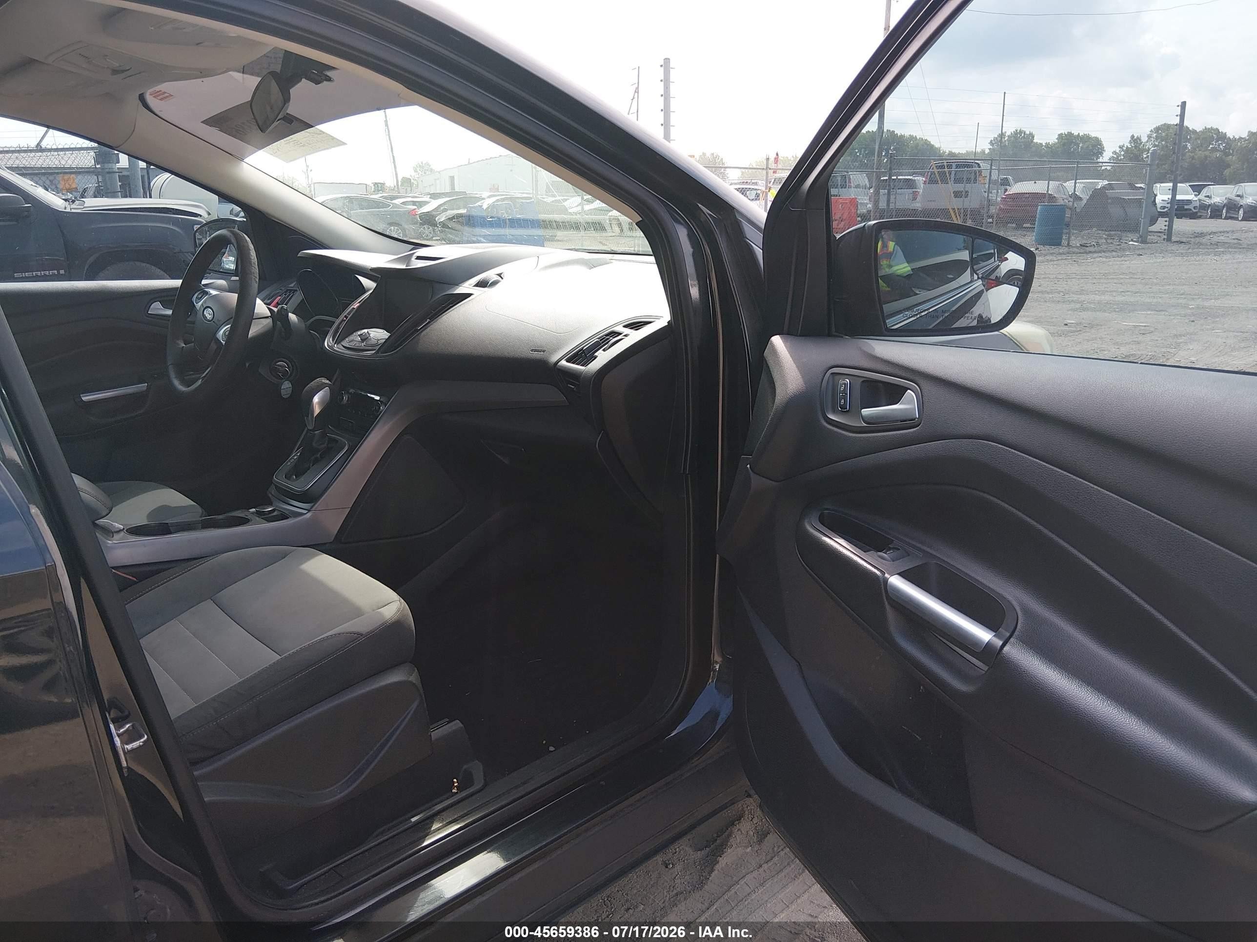 2013 Ford Escape Se Black vin: 1FMCU0GX2DUC99666