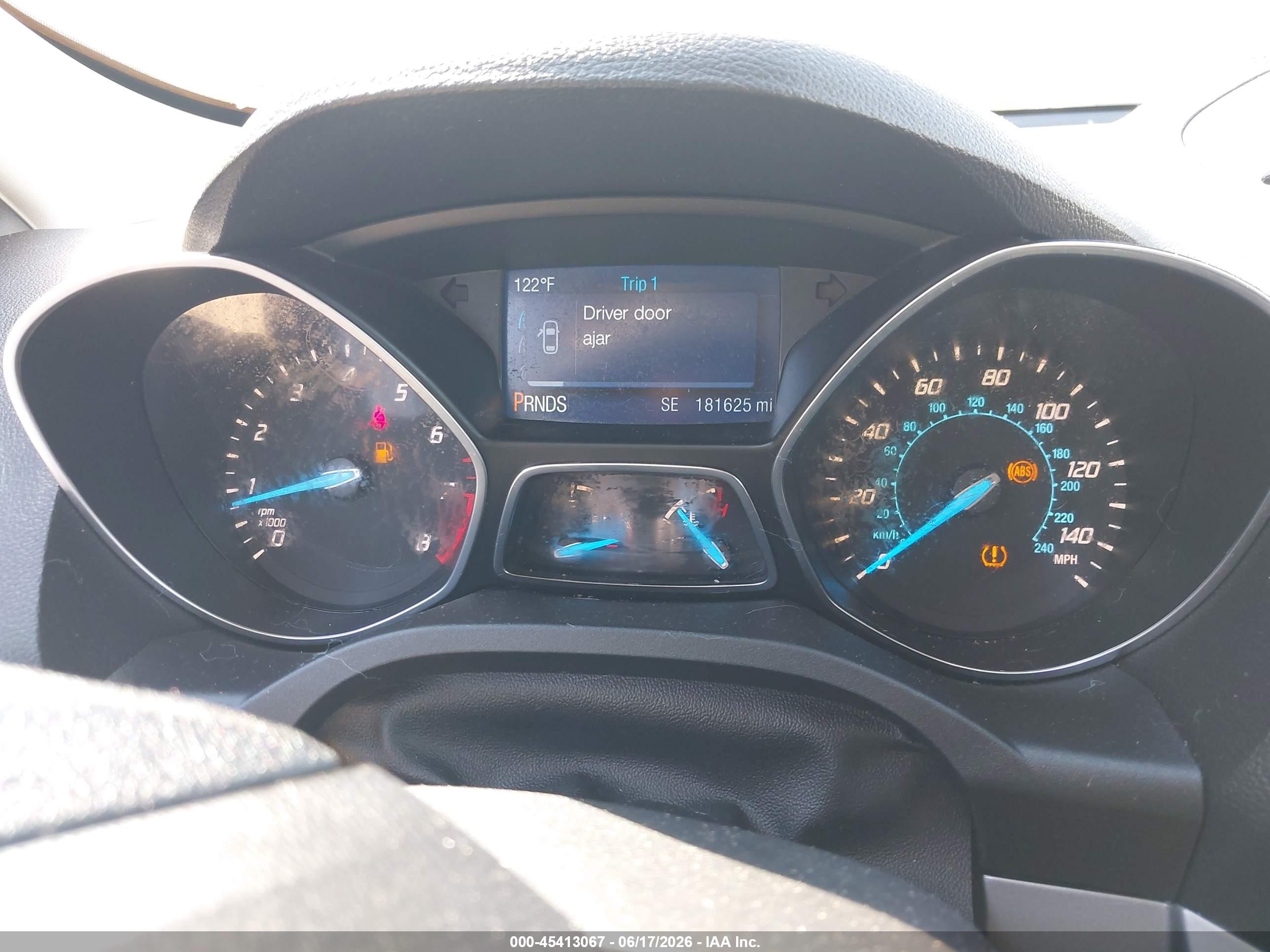 2013 Ford Escape Se Gray vin: 1FMCU0GX2DUD00380