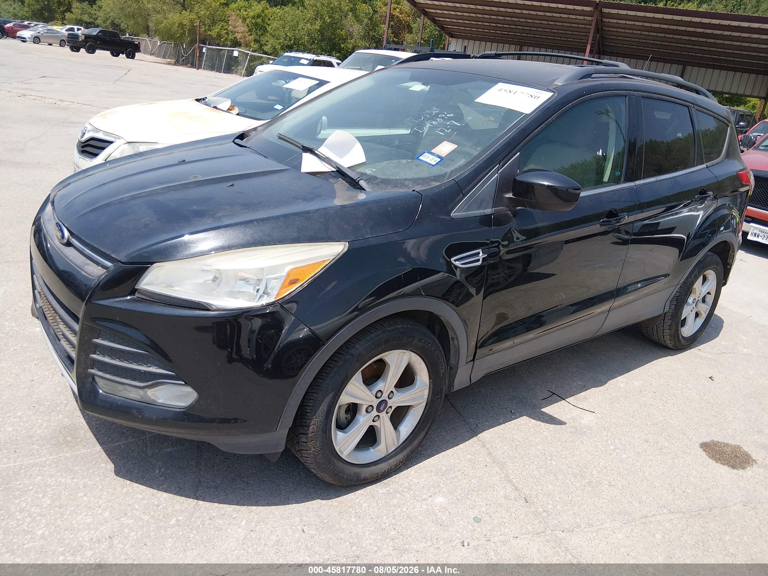 2013 Ford Escape Se Black vin: 1FMCU0GX2DUD48896