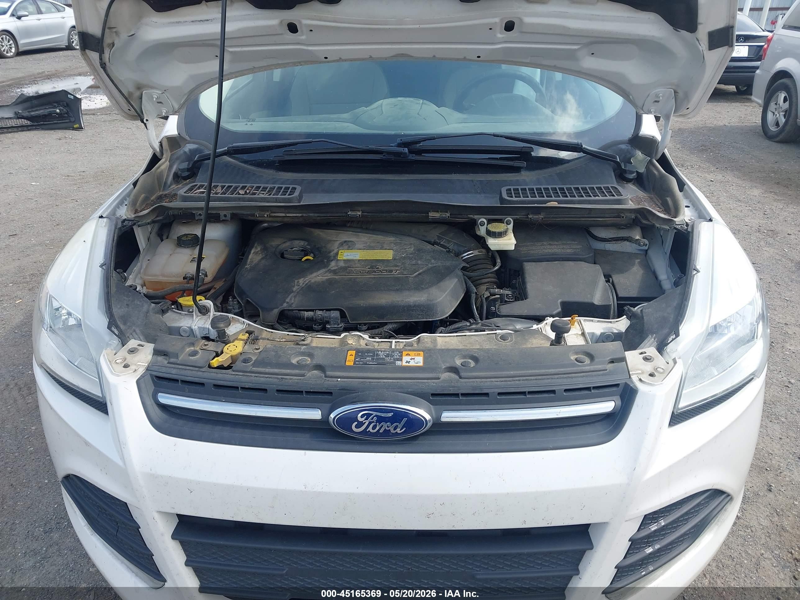2013 Ford Escape Se White vin: 1FMCU0GX2DUD53242