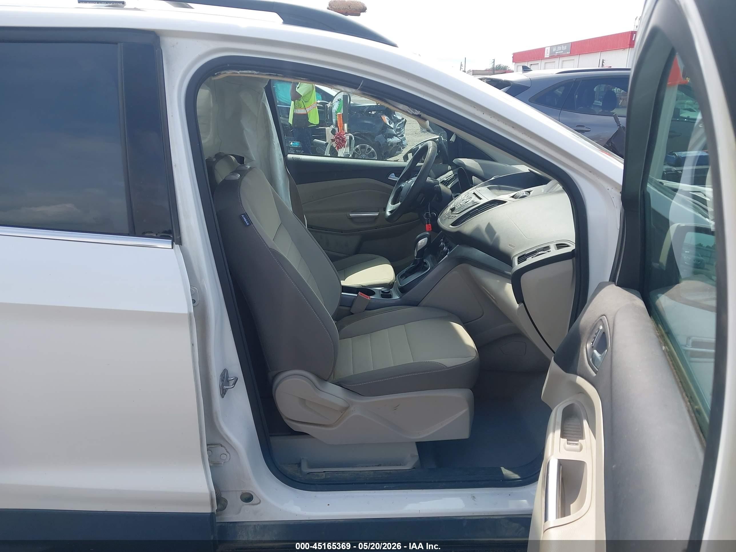 2013 Ford Escape Se White vin: 1FMCU0GX2DUD53242
