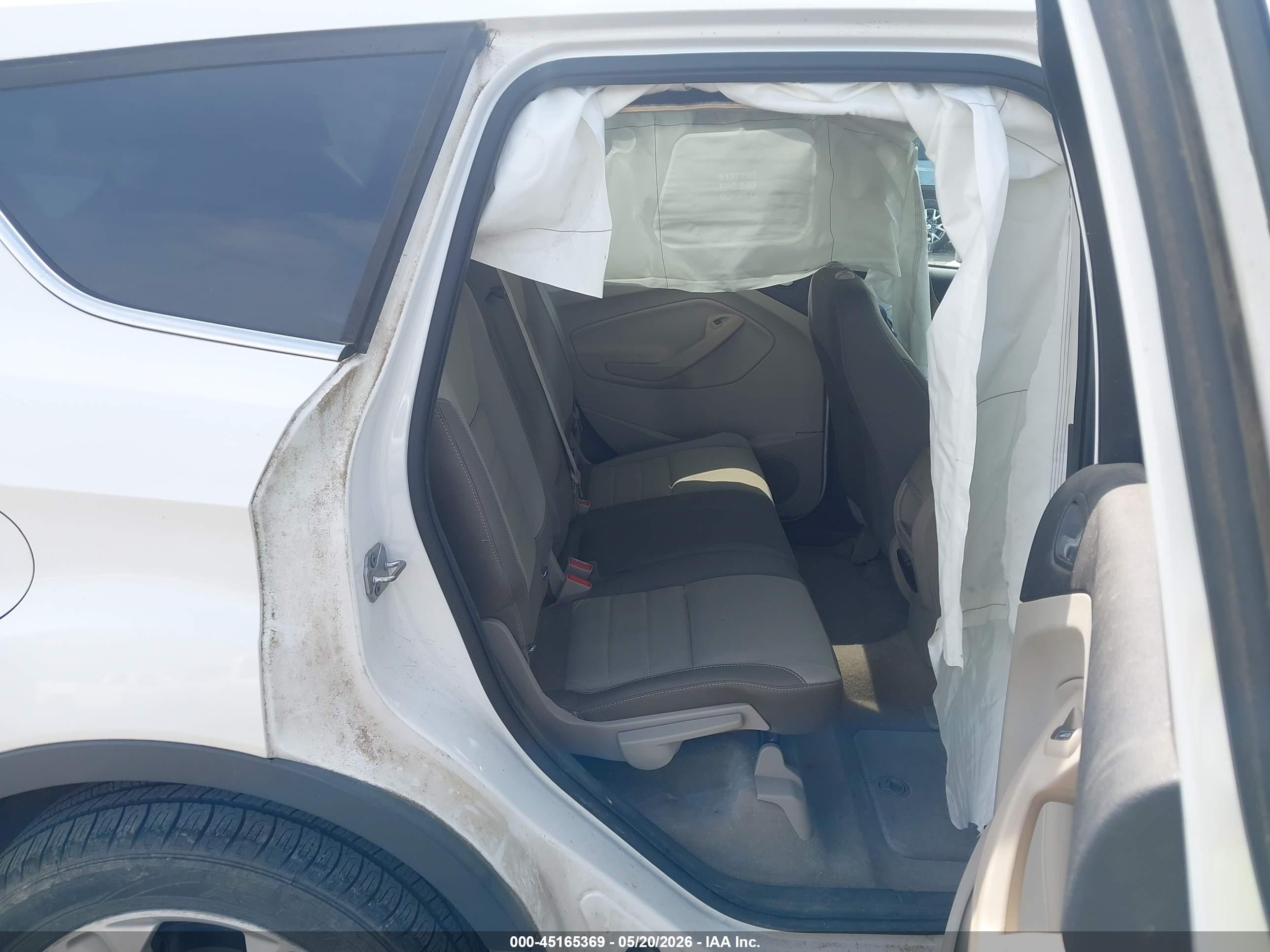 2013 Ford Escape Se White vin: 1FMCU0GX2DUD53242