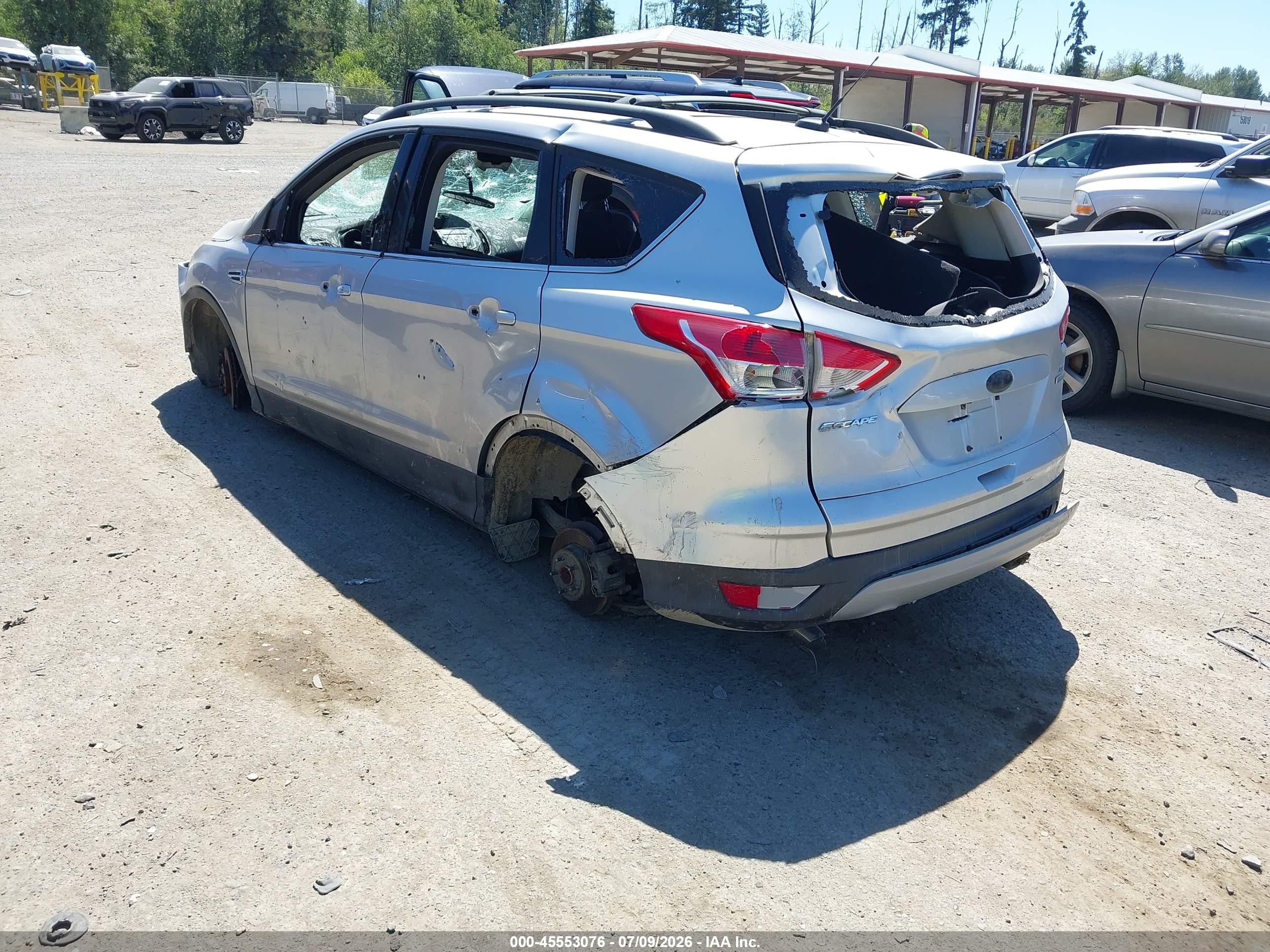 2013 Ford Escape Se Silver vin: 1FMCU0GX2DUD62765