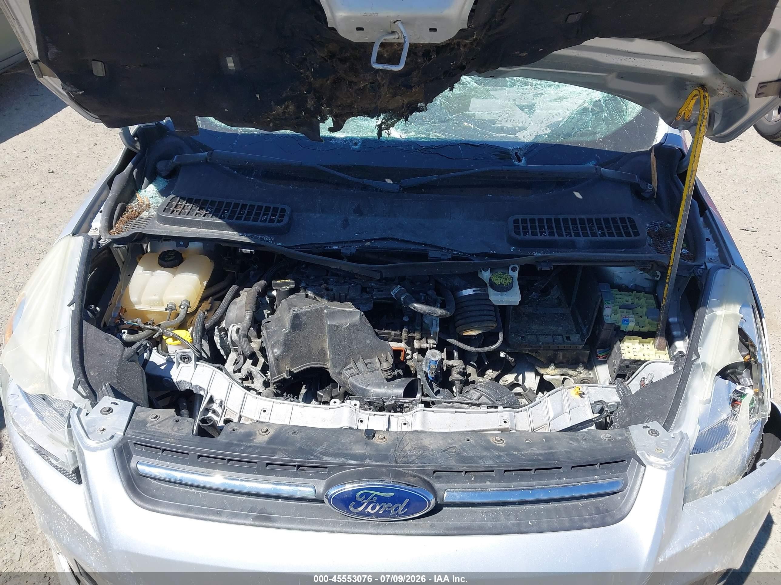 2013 Ford Escape Se Silver vin: 1FMCU0GX2DUD62765