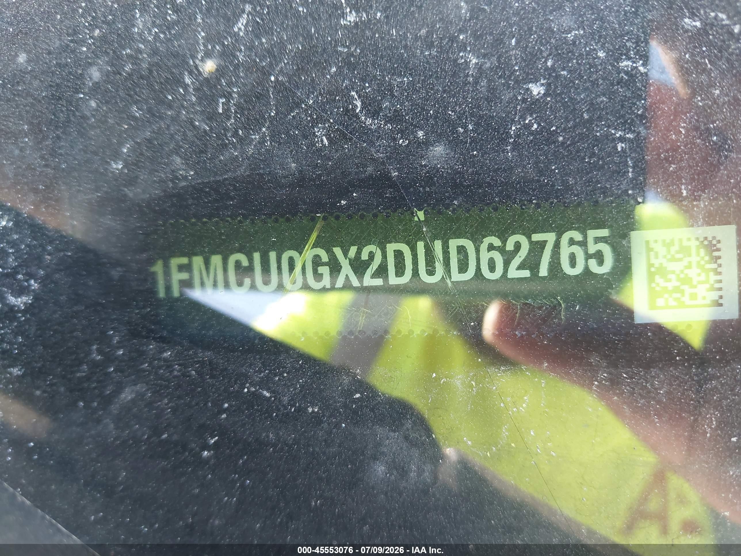 2013 Ford Escape Se Silver vin: 1FMCU0GX2DUD62765