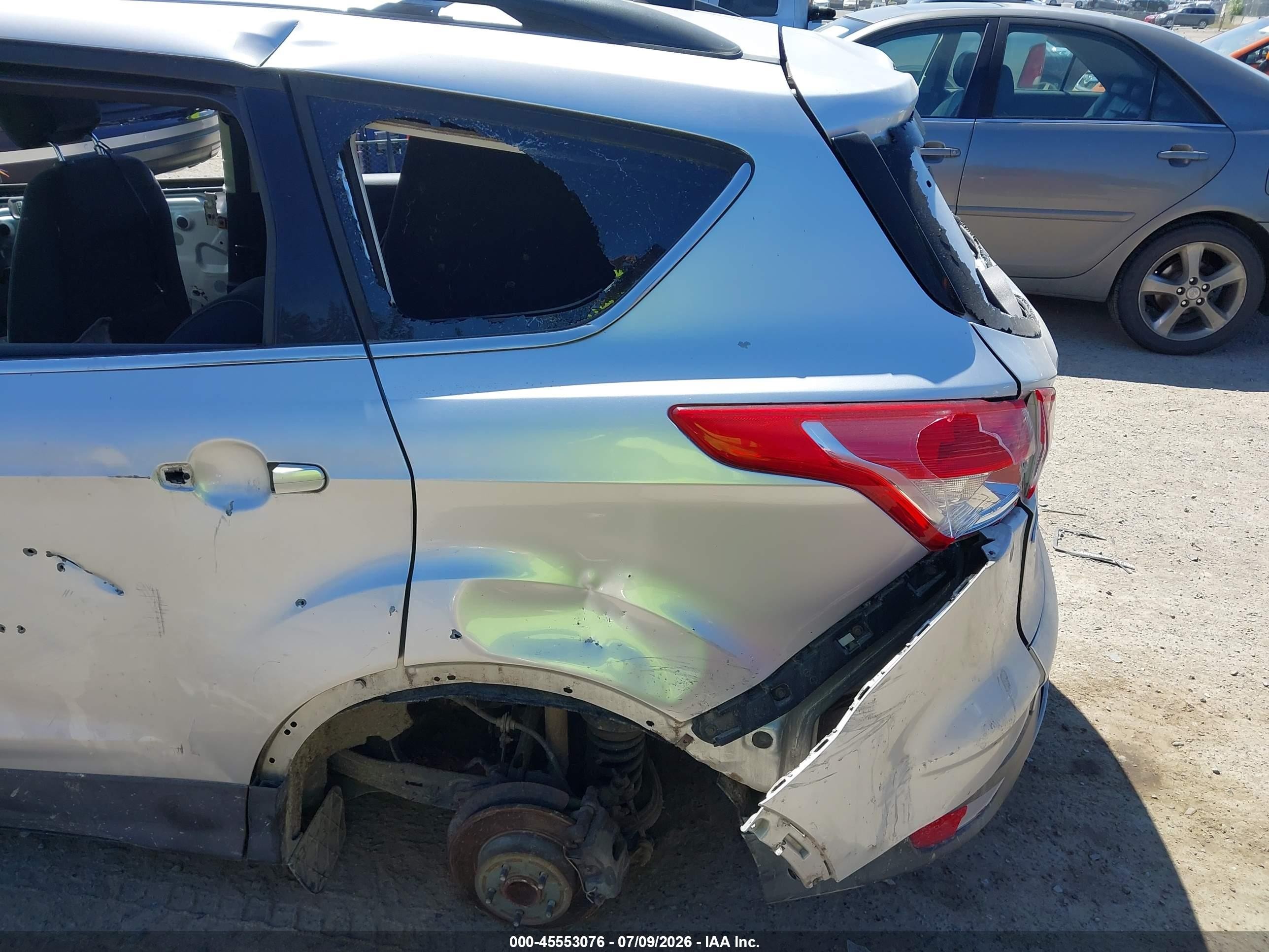 2013 Ford Escape Se Silver vin: 1FMCU0GX2DUD62765