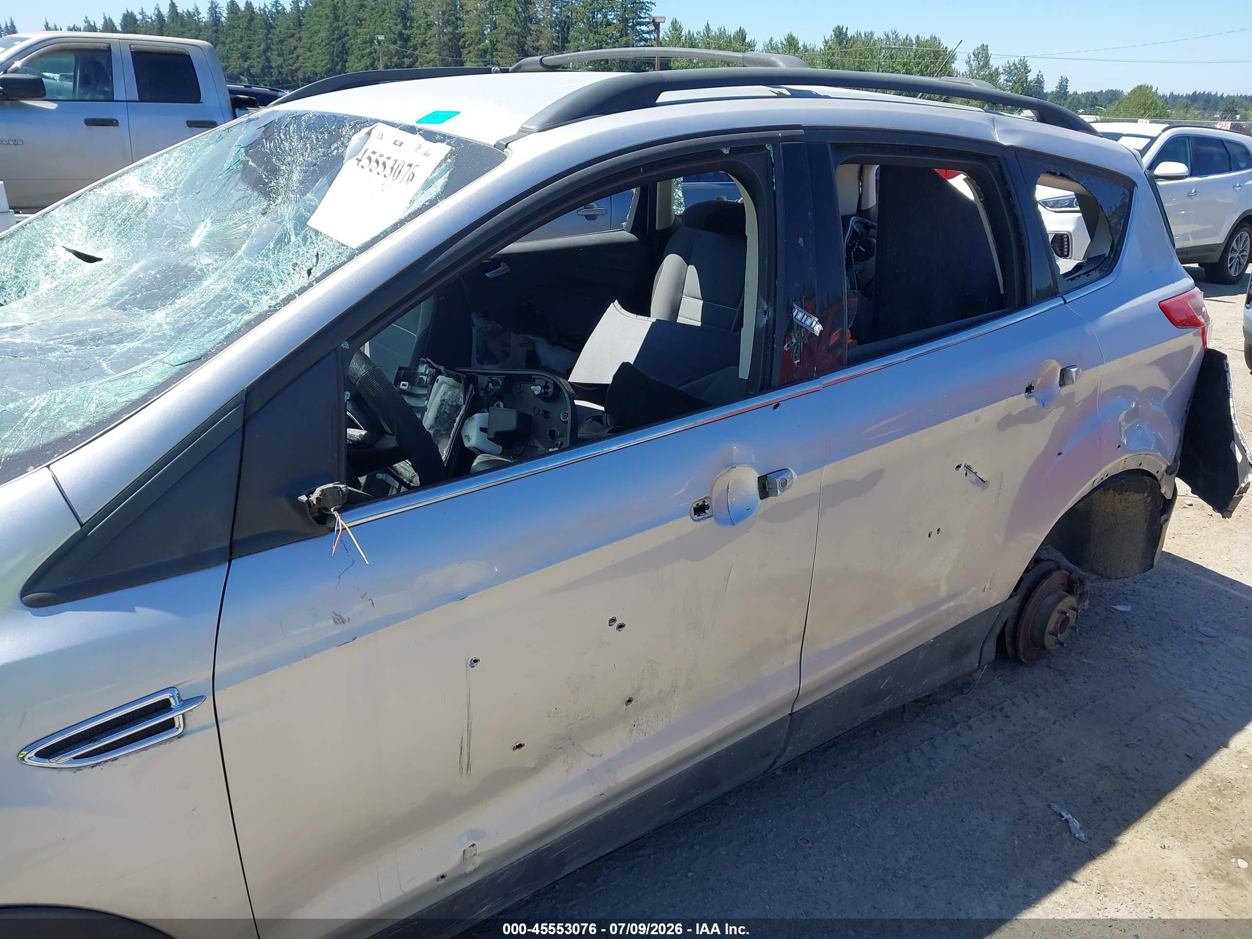 2013 Ford Escape Se Silver vin: 1FMCU0GX2DUD62765