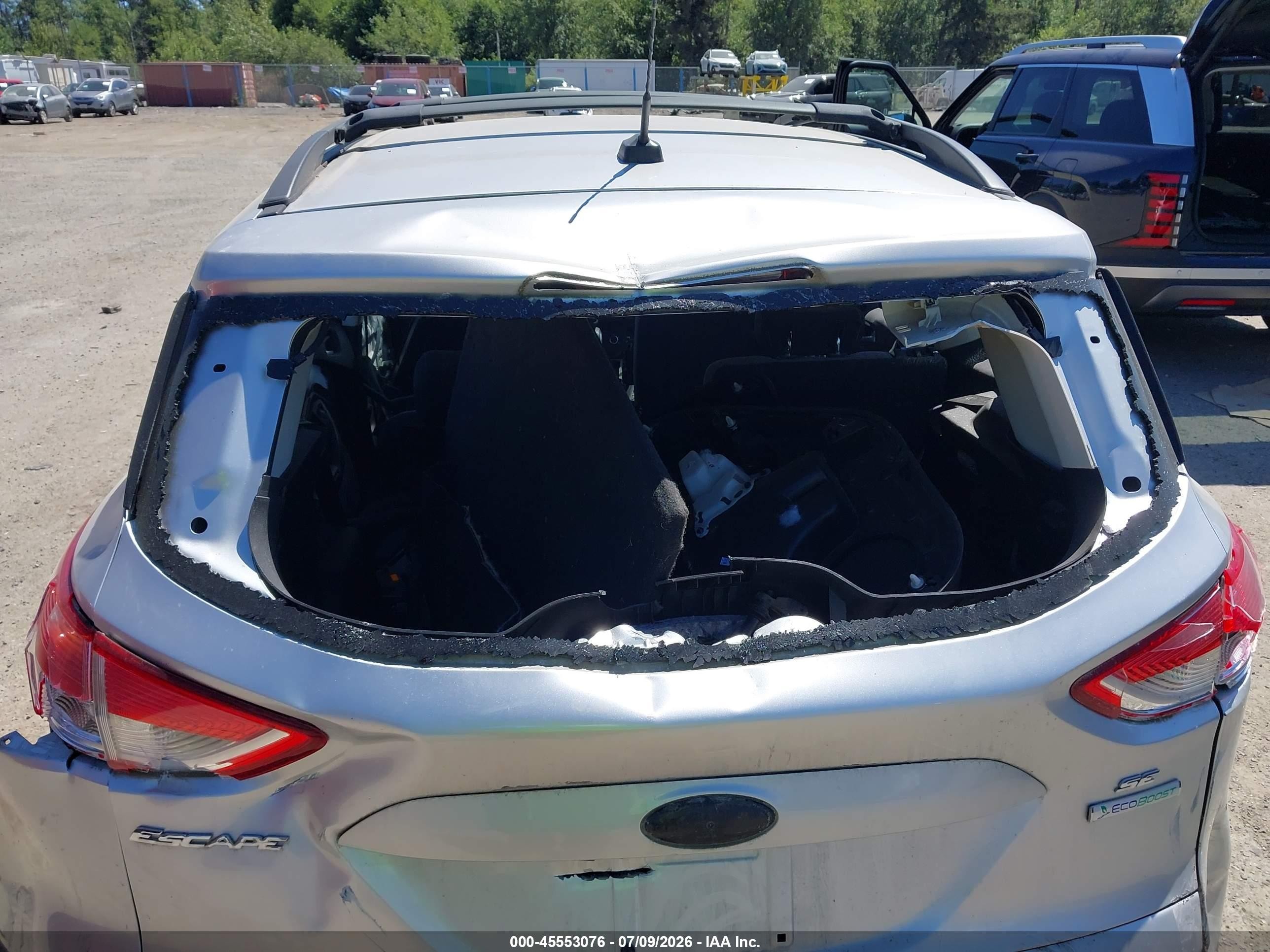 2013 Ford Escape Se Silver vin: 1FMCU0GX2DUD62765