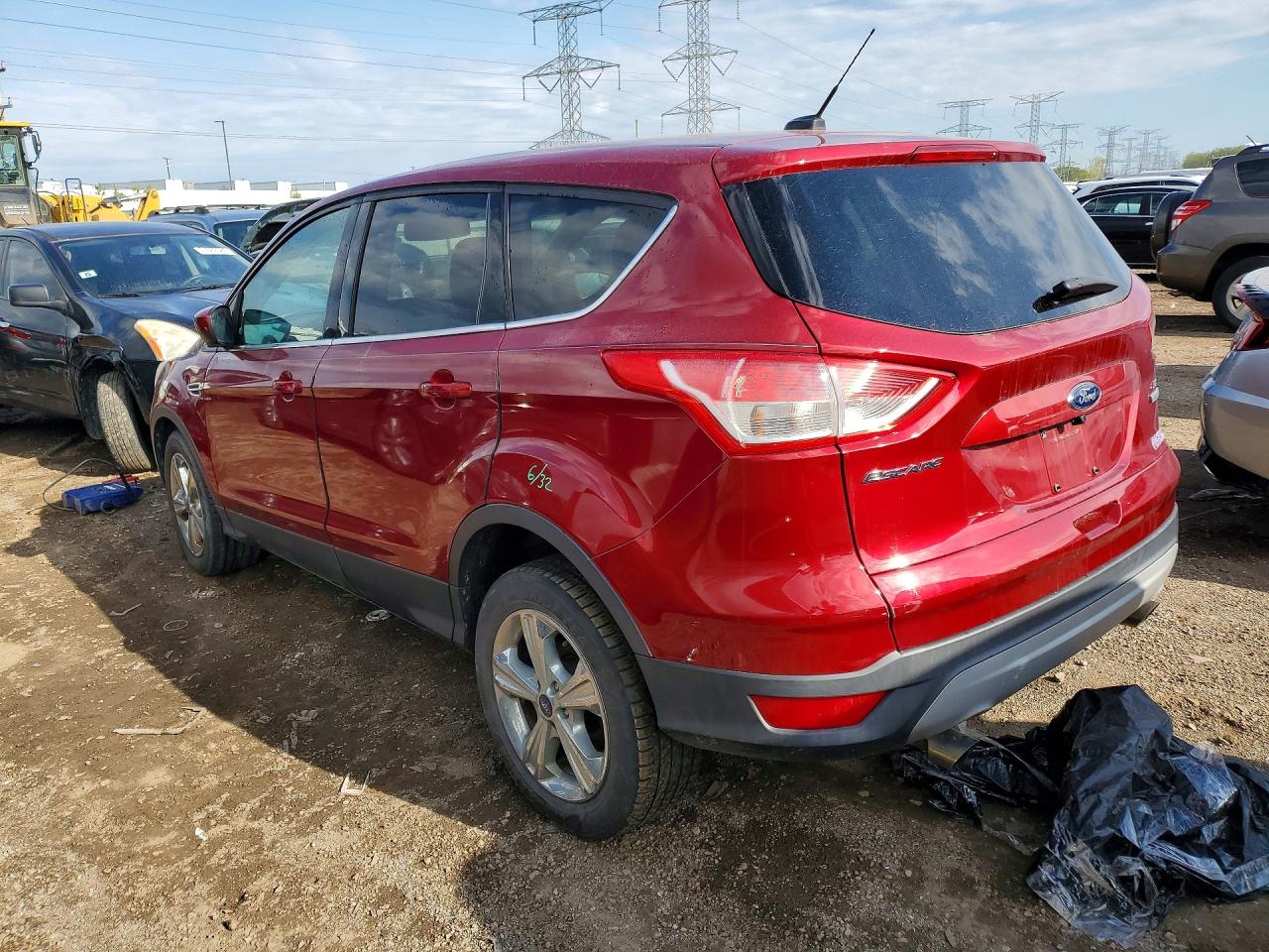2013 Ford Escape Se Red vin: 1FMCU0GX2DUD63236