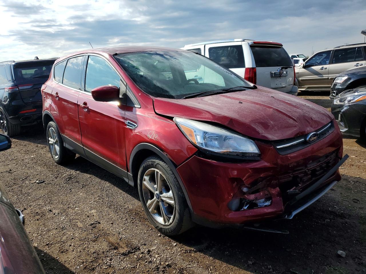 2013 Ford Escape Se Red vin: 1FMCU0GX2DUD63236