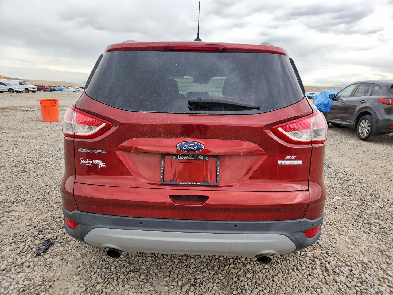 2014 Ford Escape Se Red vin: 1FMCU0GX2EUA13378