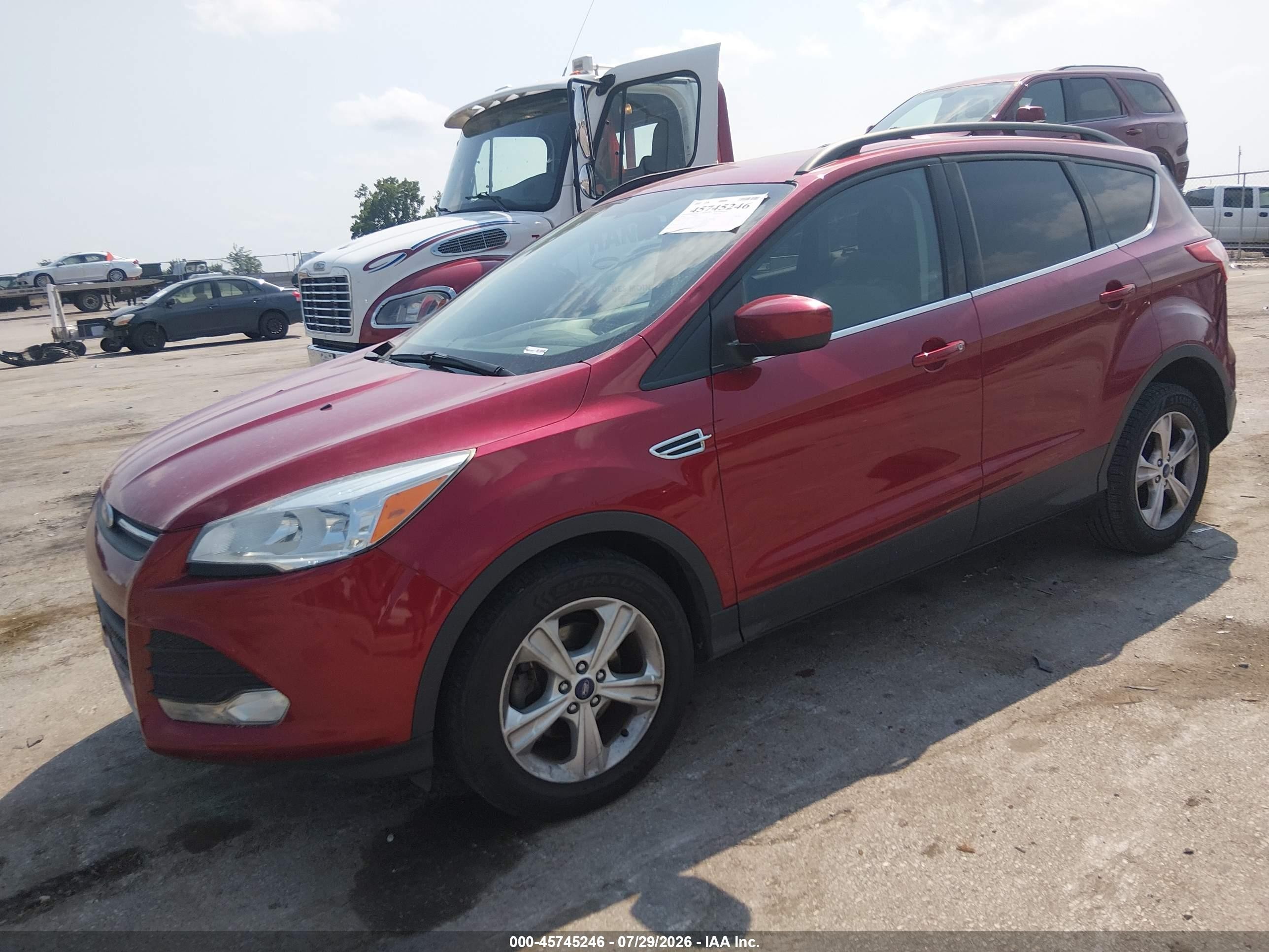2014 Ford Escape Se Red vin: 1FMCU0GX2EUA28138