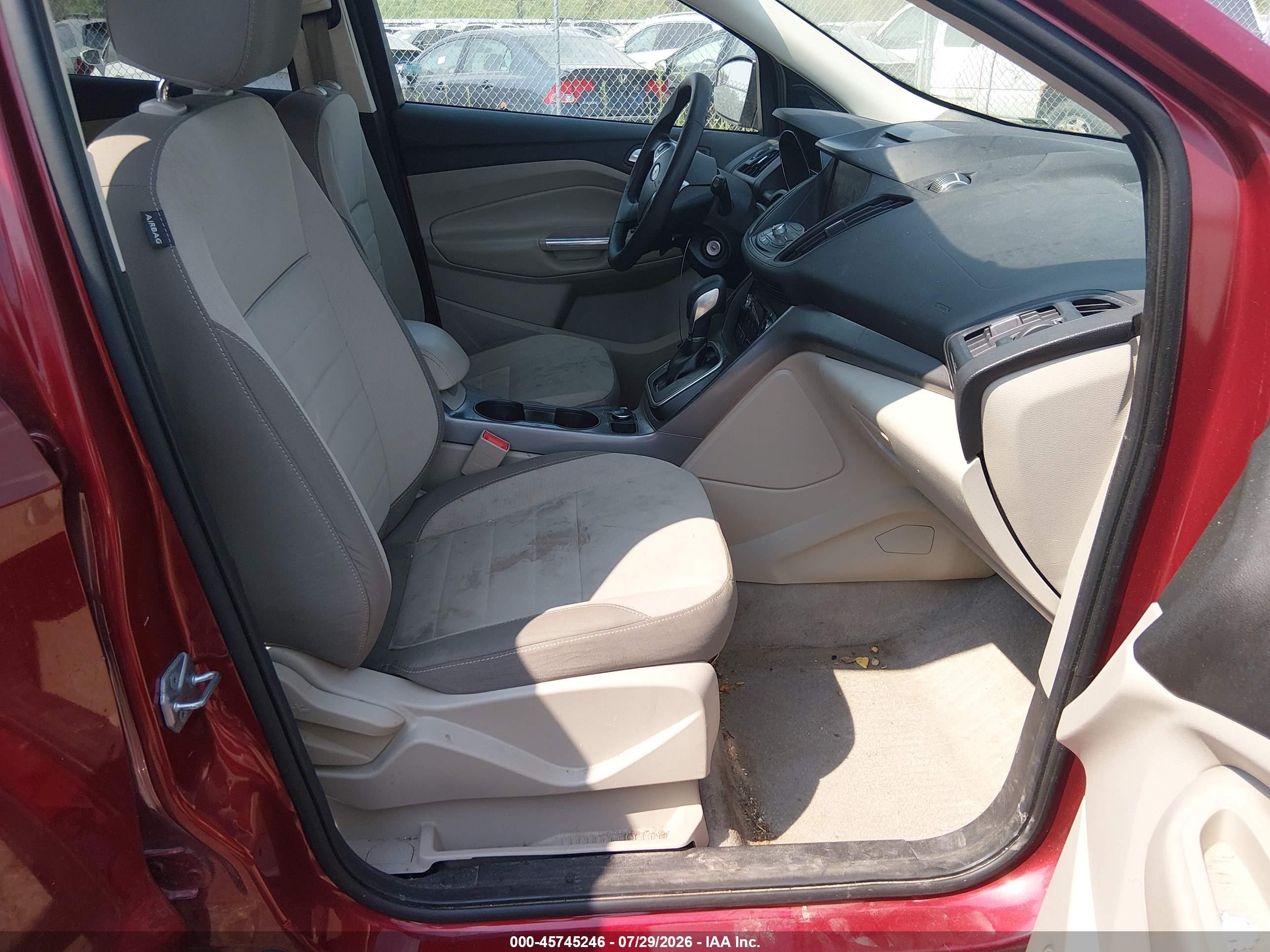 2014 Ford Escape Se Red vin: 1FMCU0GX2EUA28138