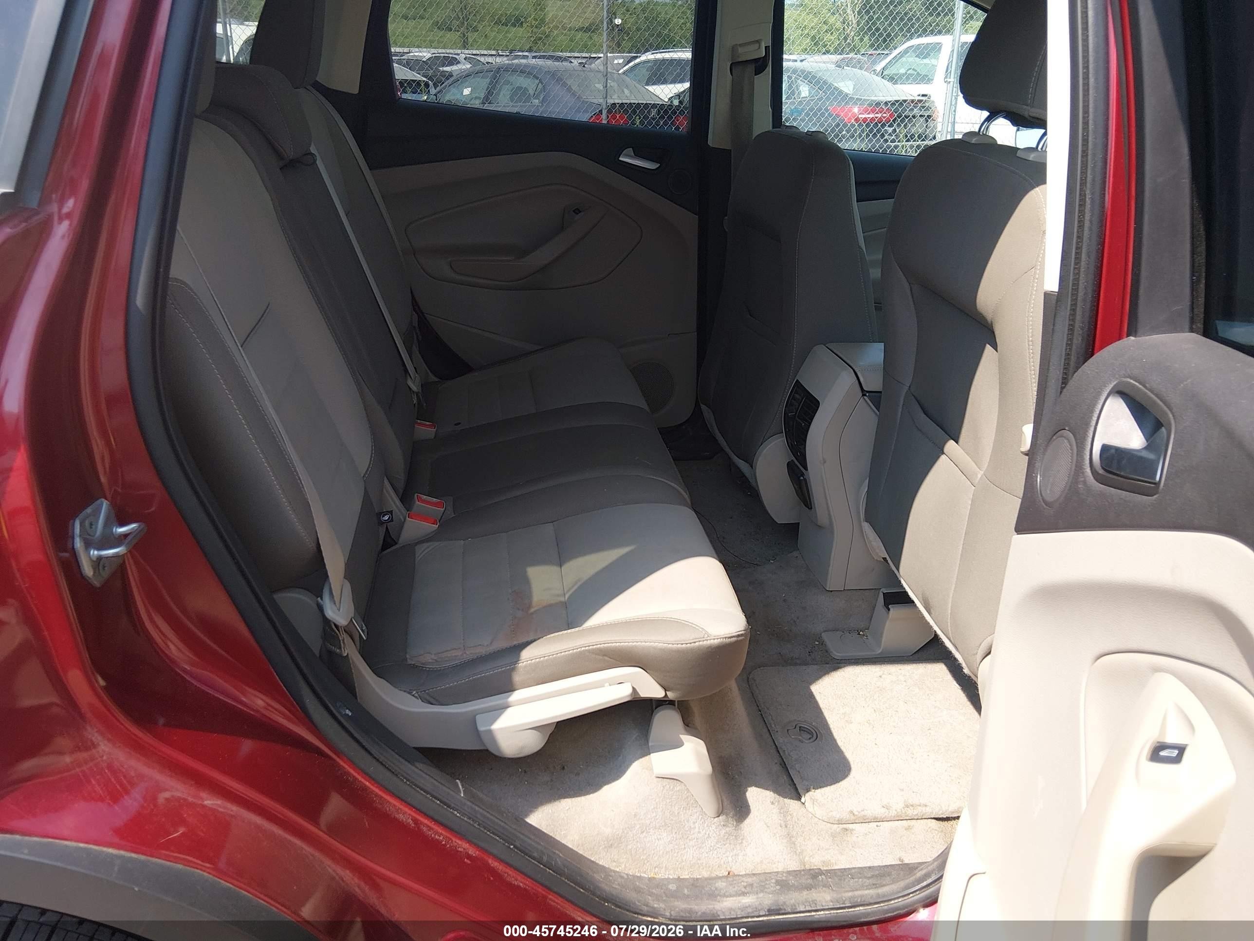 2014 Ford Escape Se Red vin: 1FMCU0GX2EUA28138
