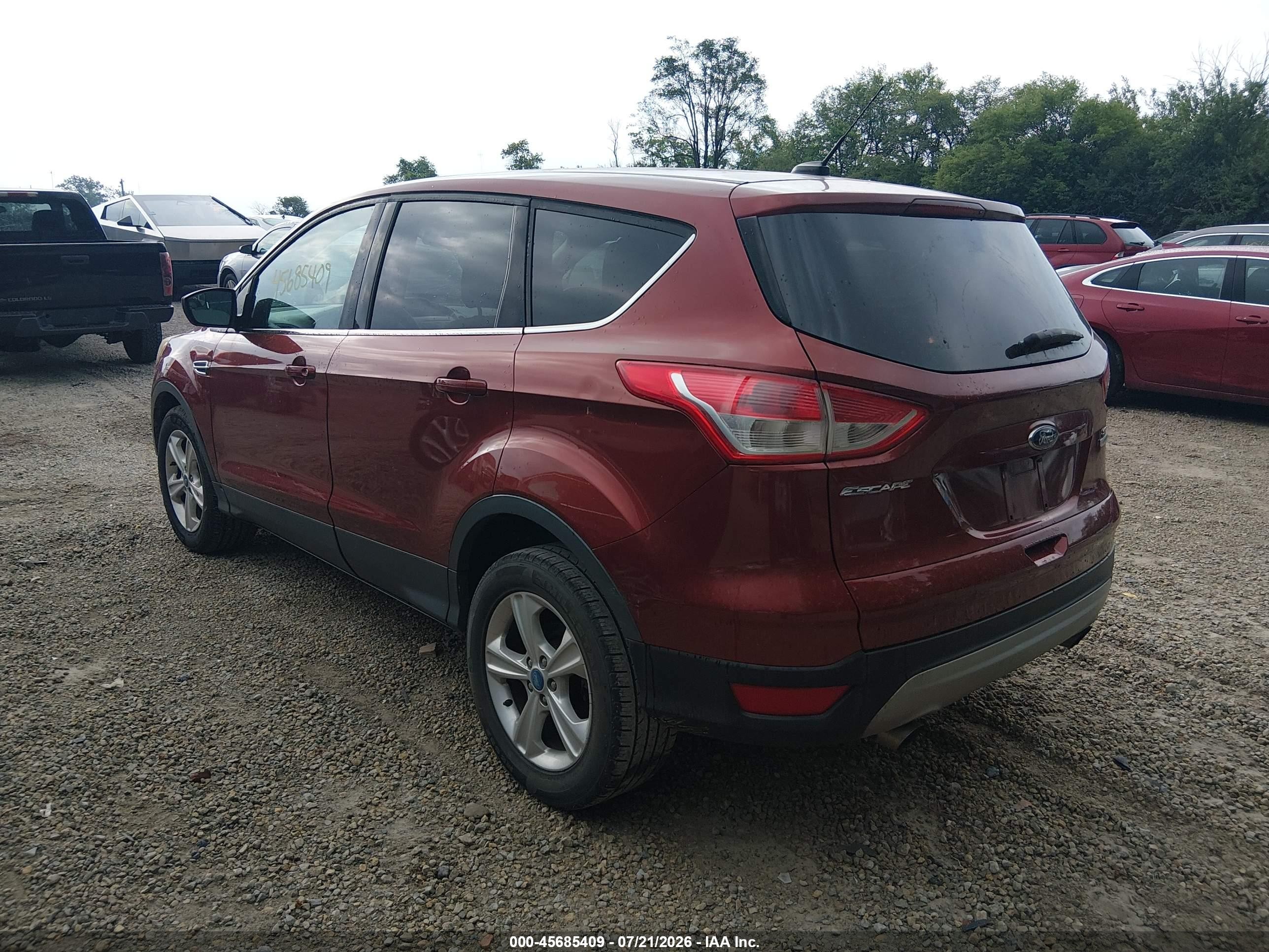 2014 Ford Escape Se Red vin: 1FMCU0GX2EUA49846