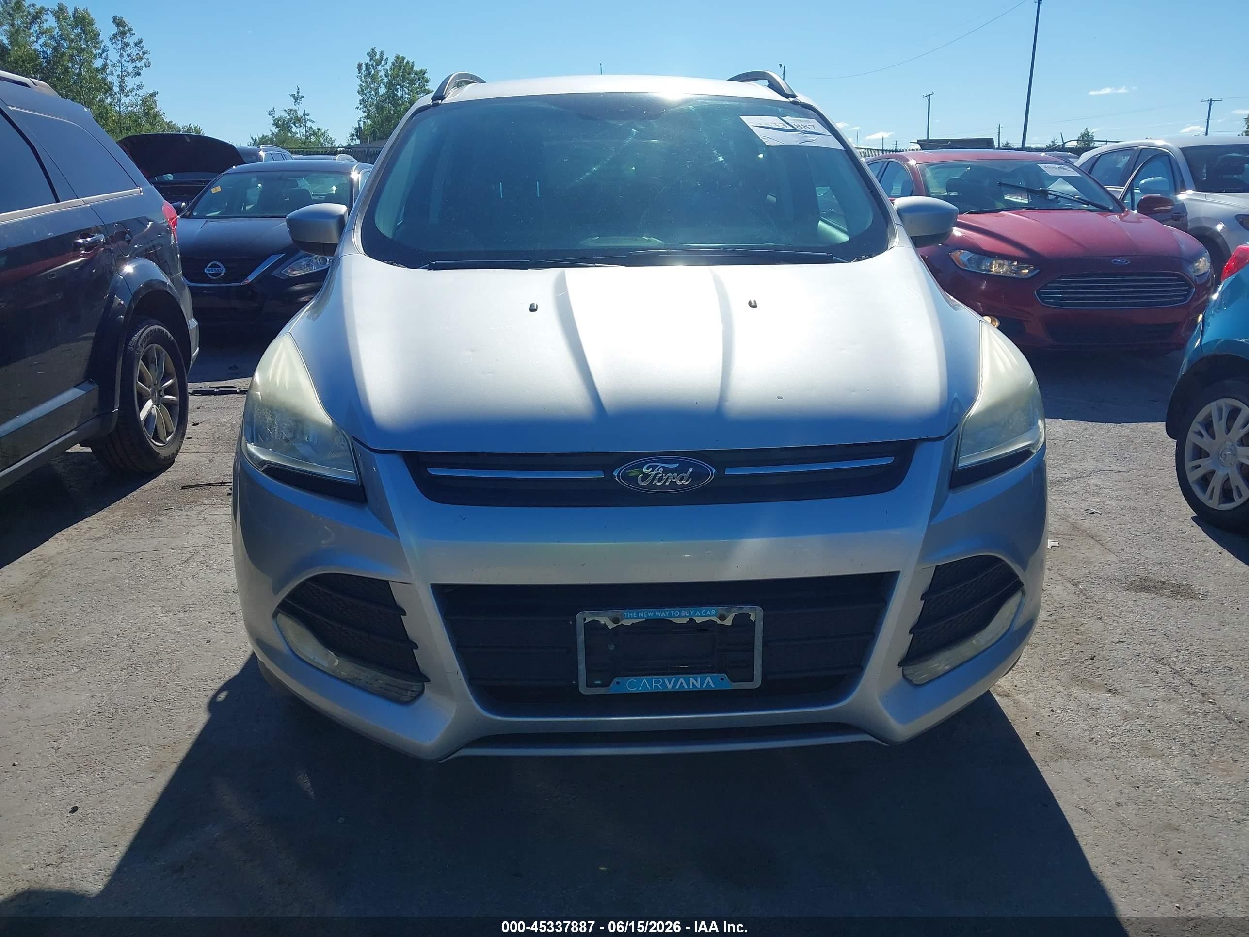 2014 Ford Escape Se Silver vin: 1FMCU0GX2EUA69031