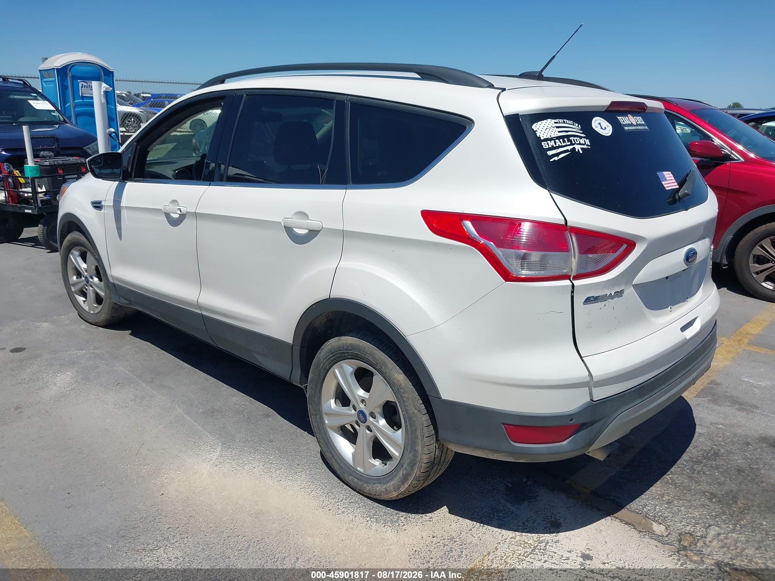 2014 Ford Escape Se White vin: 1FMCU0GX2EUA76738