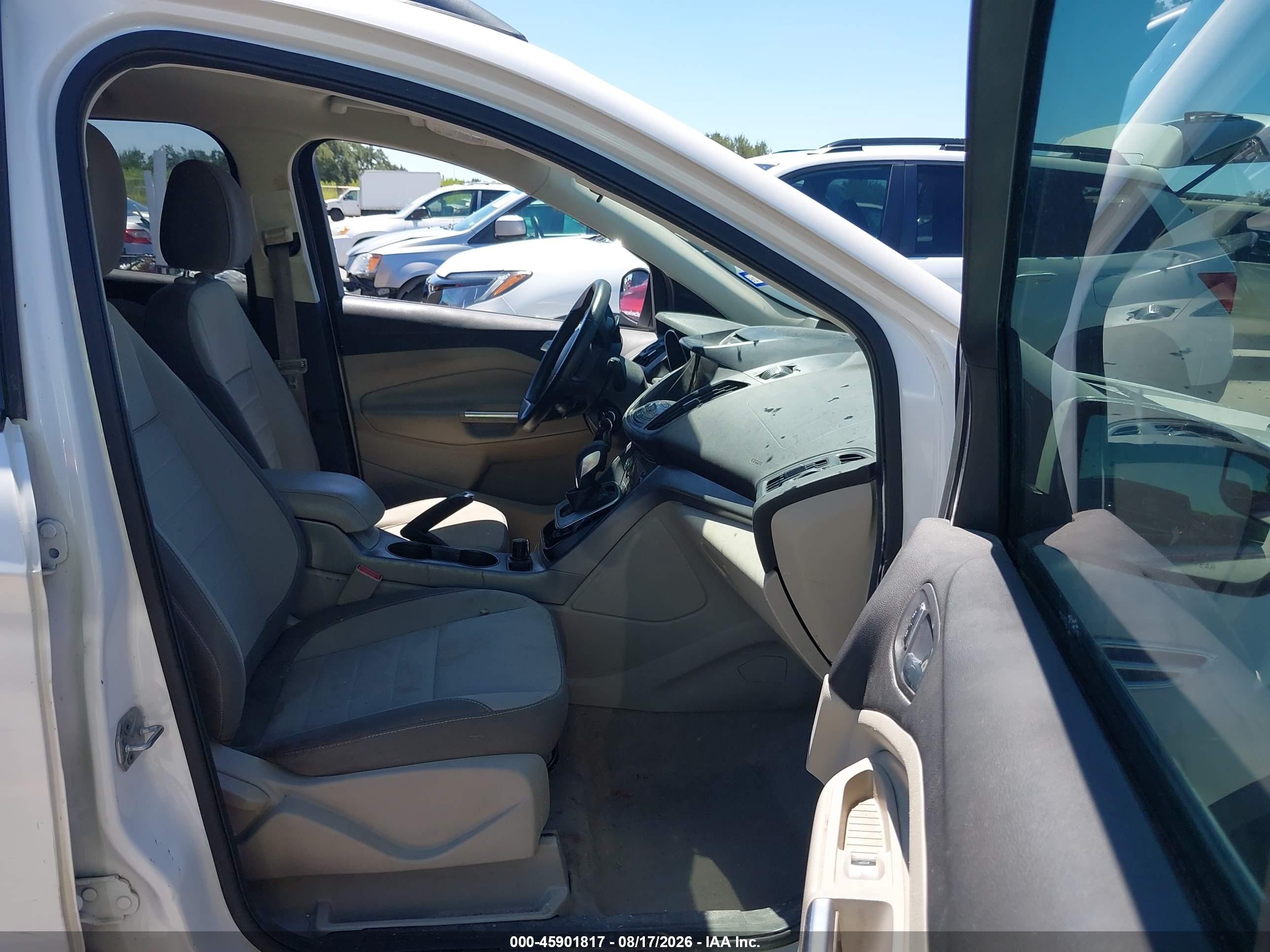 2014 Ford Escape Se White vin: 1FMCU0GX2EUA76738