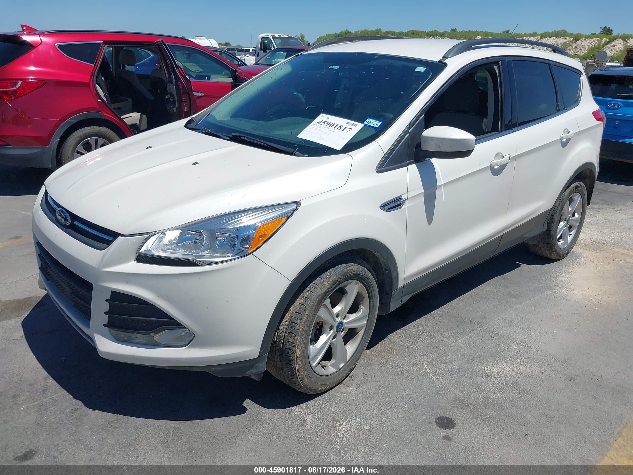 2014 Ford Escape Se White vin: 1FMCU0GX2EUA76738
