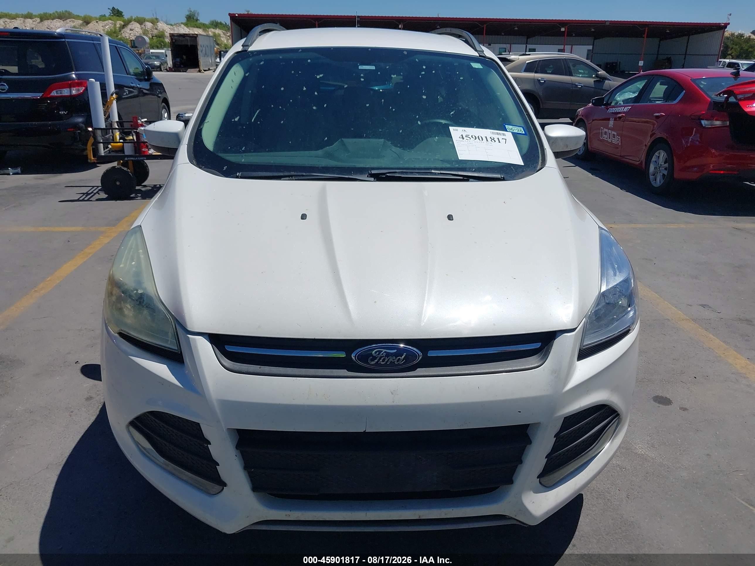 2014 Ford Escape Se White vin: 1FMCU0GX2EUA76738