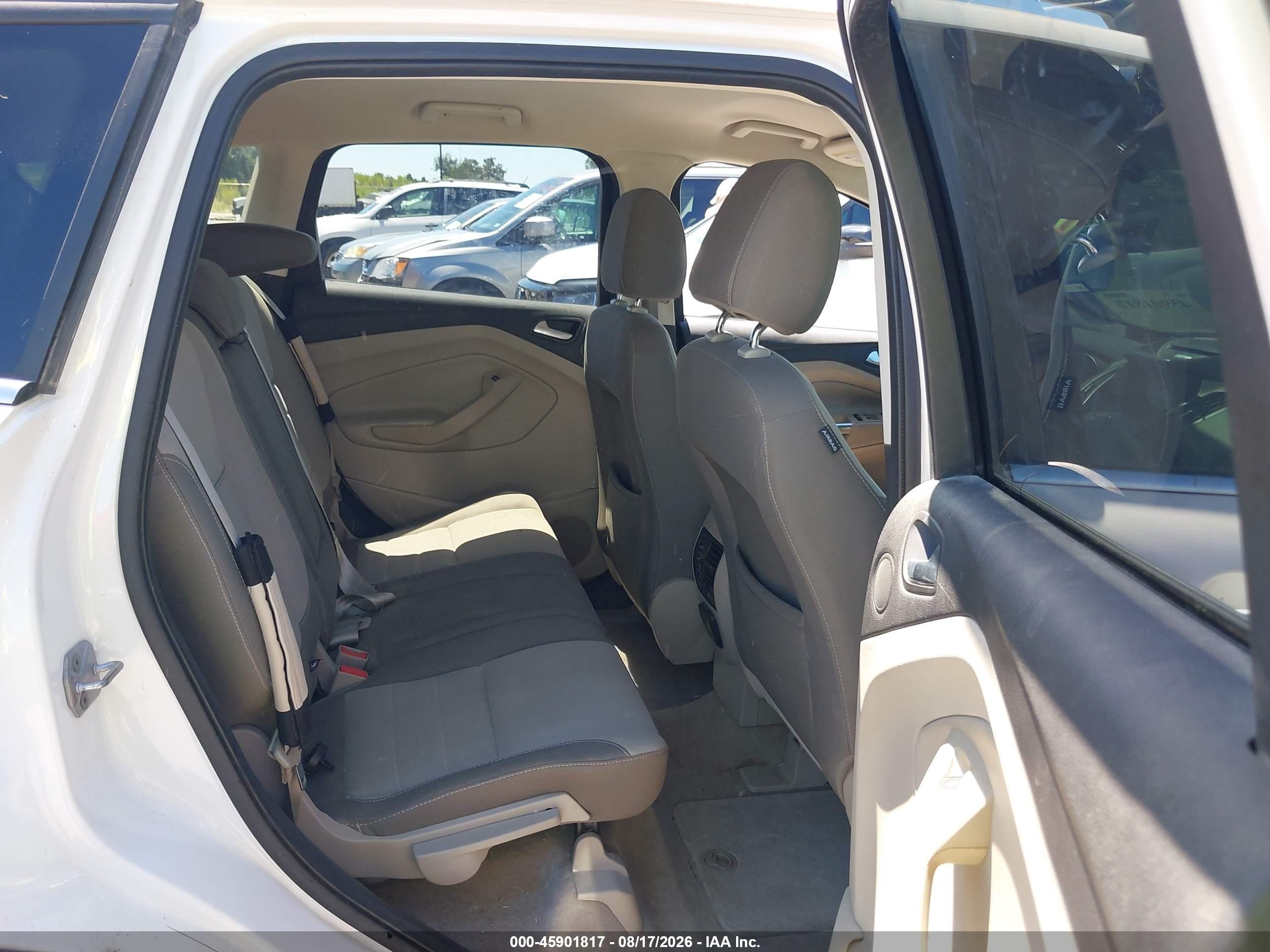 2014 Ford Escape Se White vin: 1FMCU0GX2EUA76738