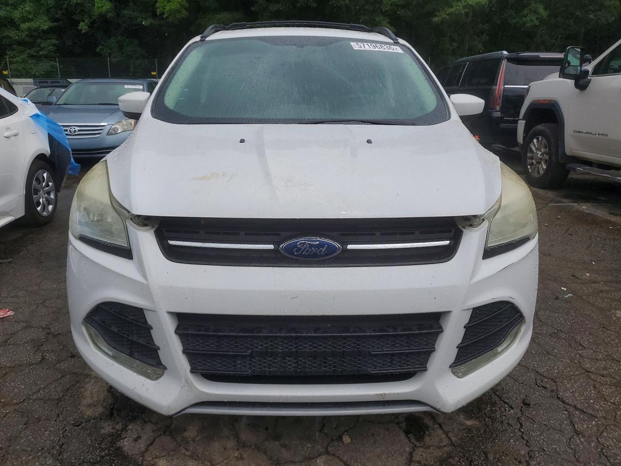 2014 Ford Escape Se White vin: 1FMCU0GX2EUB40423