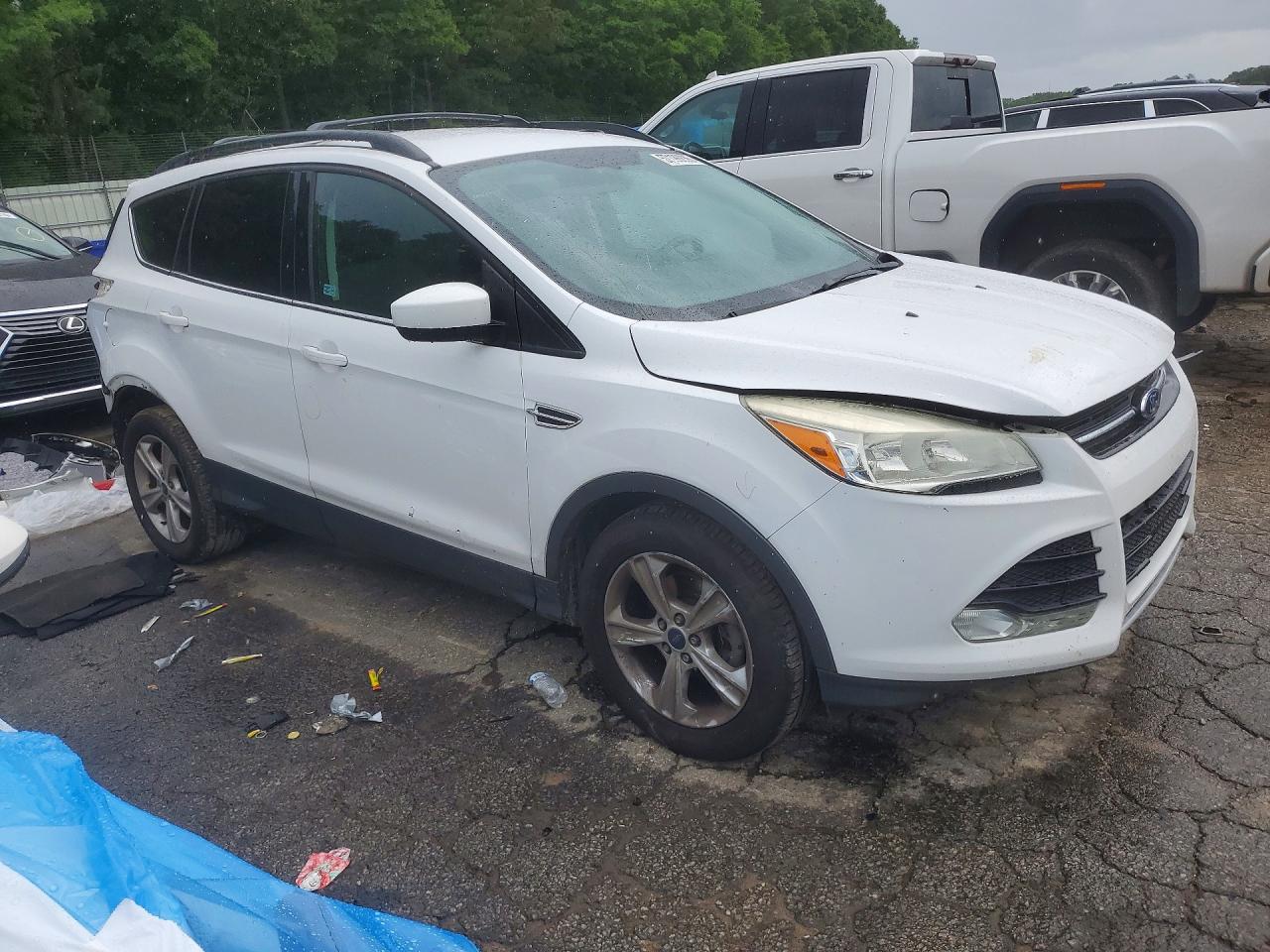 2014 Ford Escape Se White vin: 1FMCU0GX2EUB40423