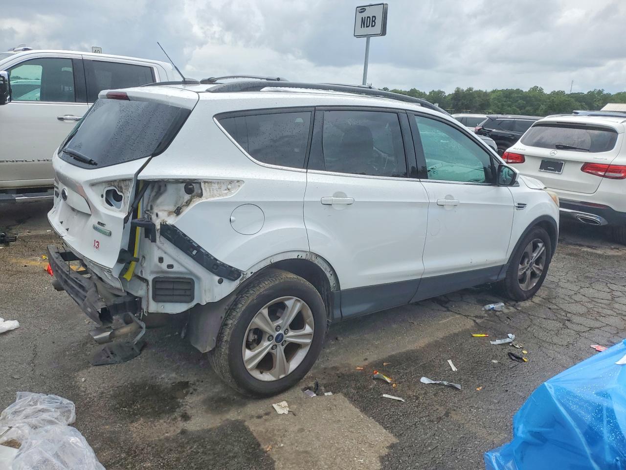 2014 Ford Escape Se White vin: 1FMCU0GX2EUB40423