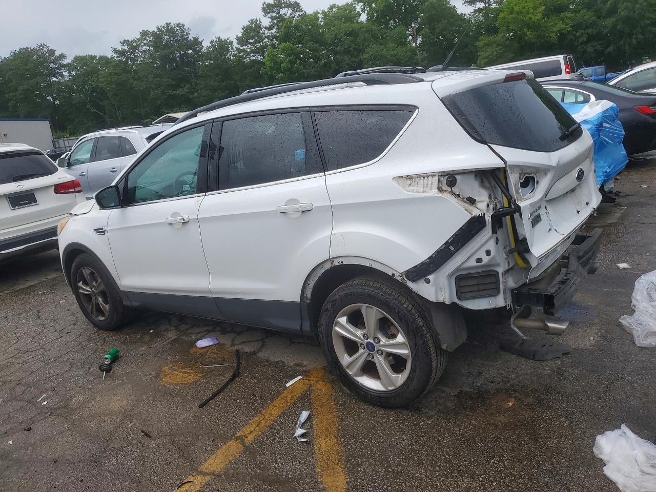 2014 Ford Escape Se White vin: 1FMCU0GX2EUB40423