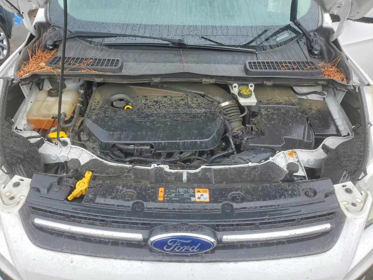 2014 Ford Escape Se White vin: 1FMCU0GX2EUB40423