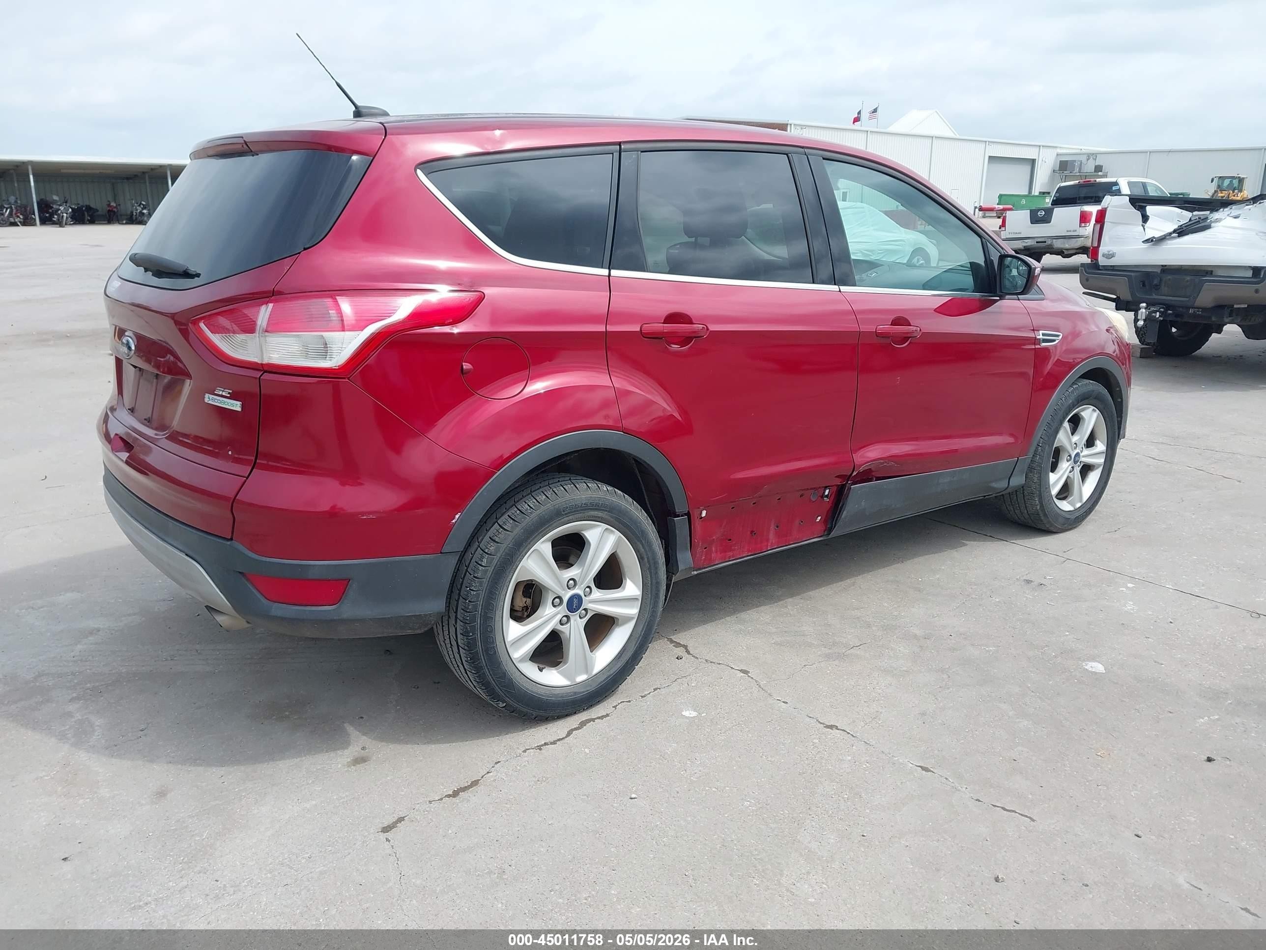 2014 Ford Escape Se Red vin: 1FMCU0GX2EUB61756