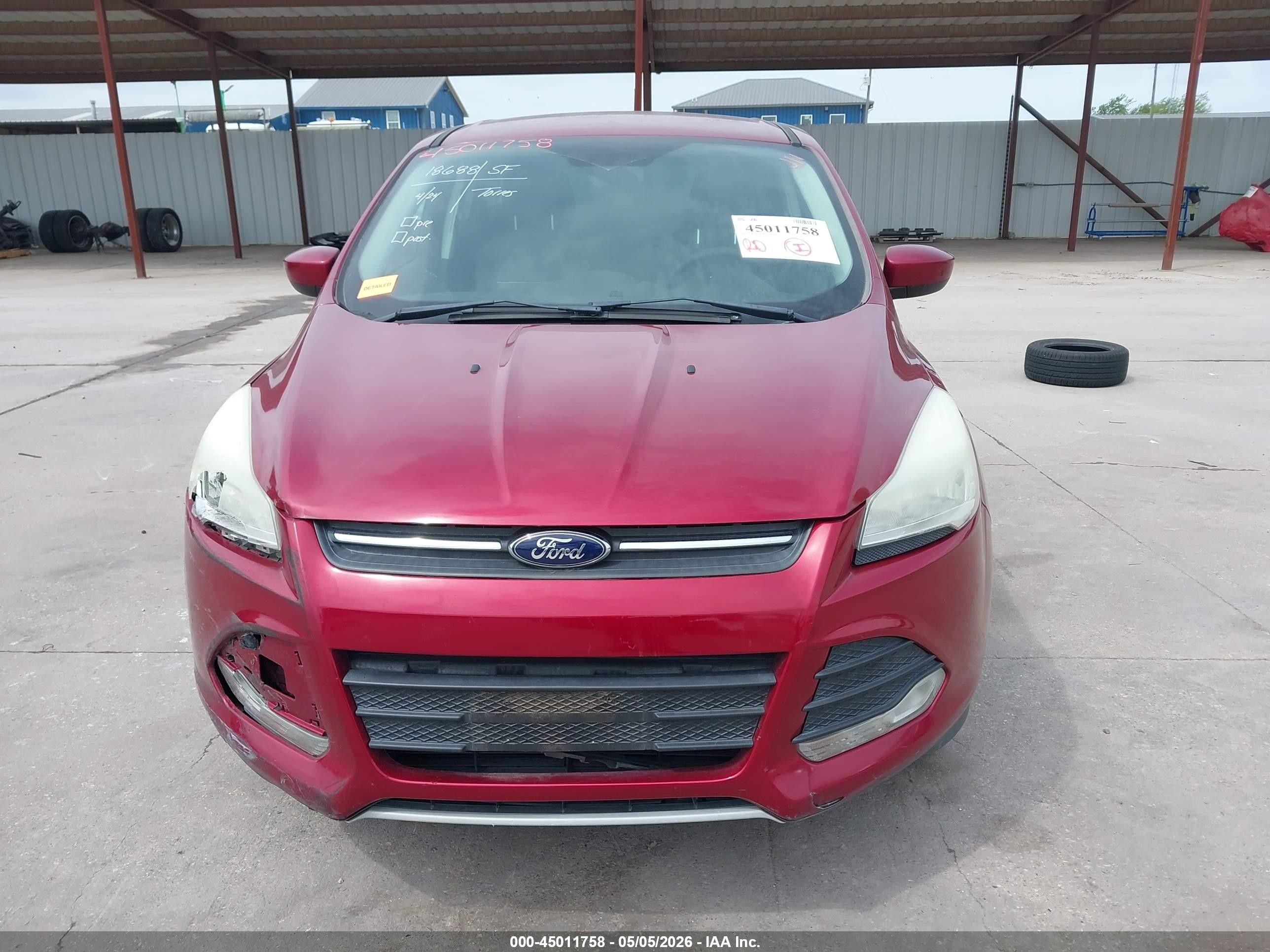 2014 Ford Escape Se Red vin: 1FMCU0GX2EUB61756