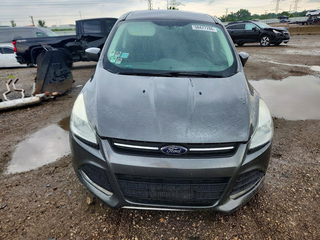 2014 Ford Escape Se Gray vin: 1FMCU0GX2EUB77083