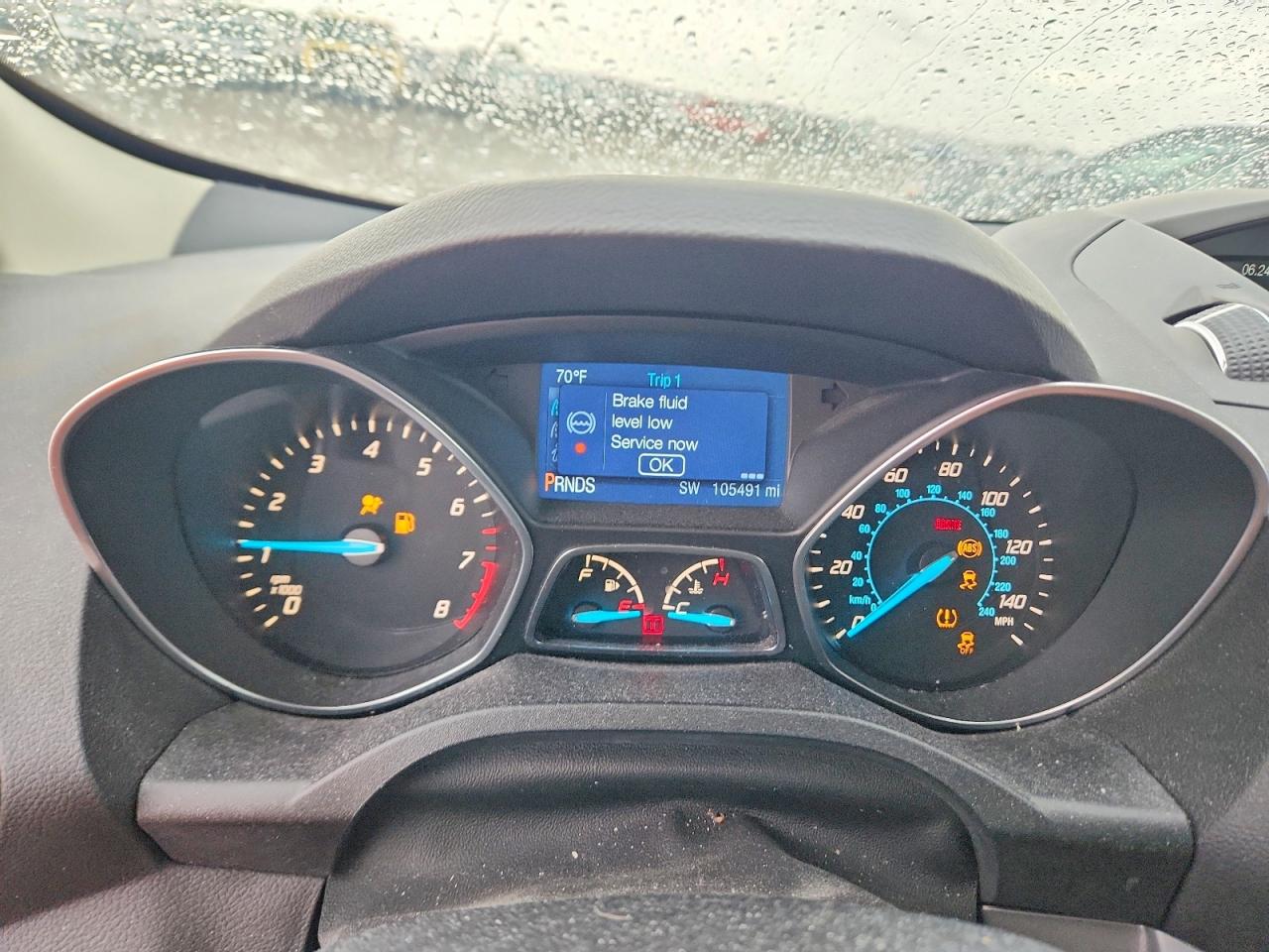 2014 Ford Escape Se Gray vin: 1FMCU0GX2EUB77083