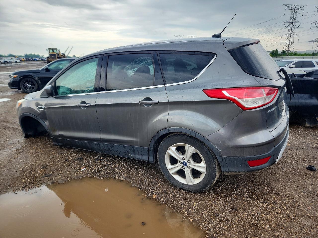 2014 Ford Escape Se Gray vin: 1FMCU0GX2EUB77083