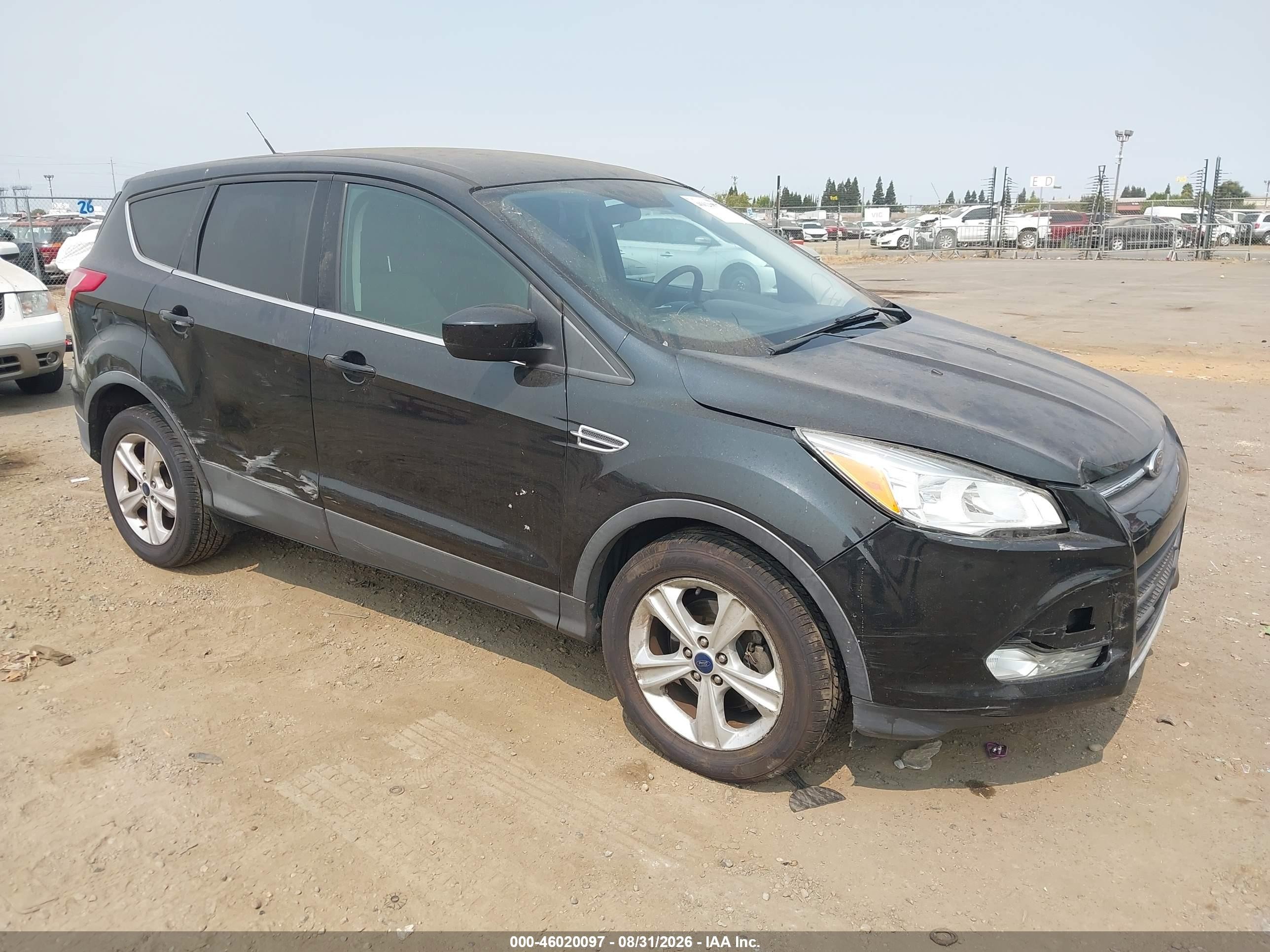 2014 Ford Escape Se Black vin: 1FMCU0GX2EUB85068