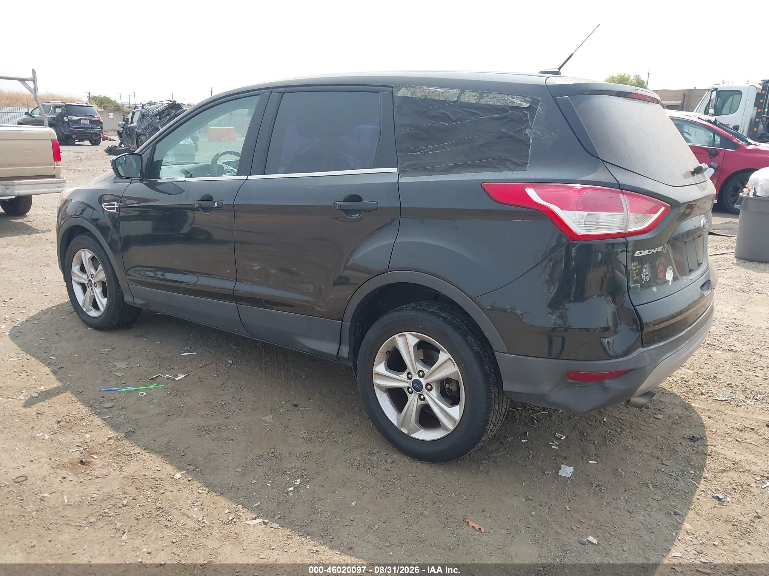 2014 Ford Escape Se Black vin: 1FMCU0GX2EUB85068