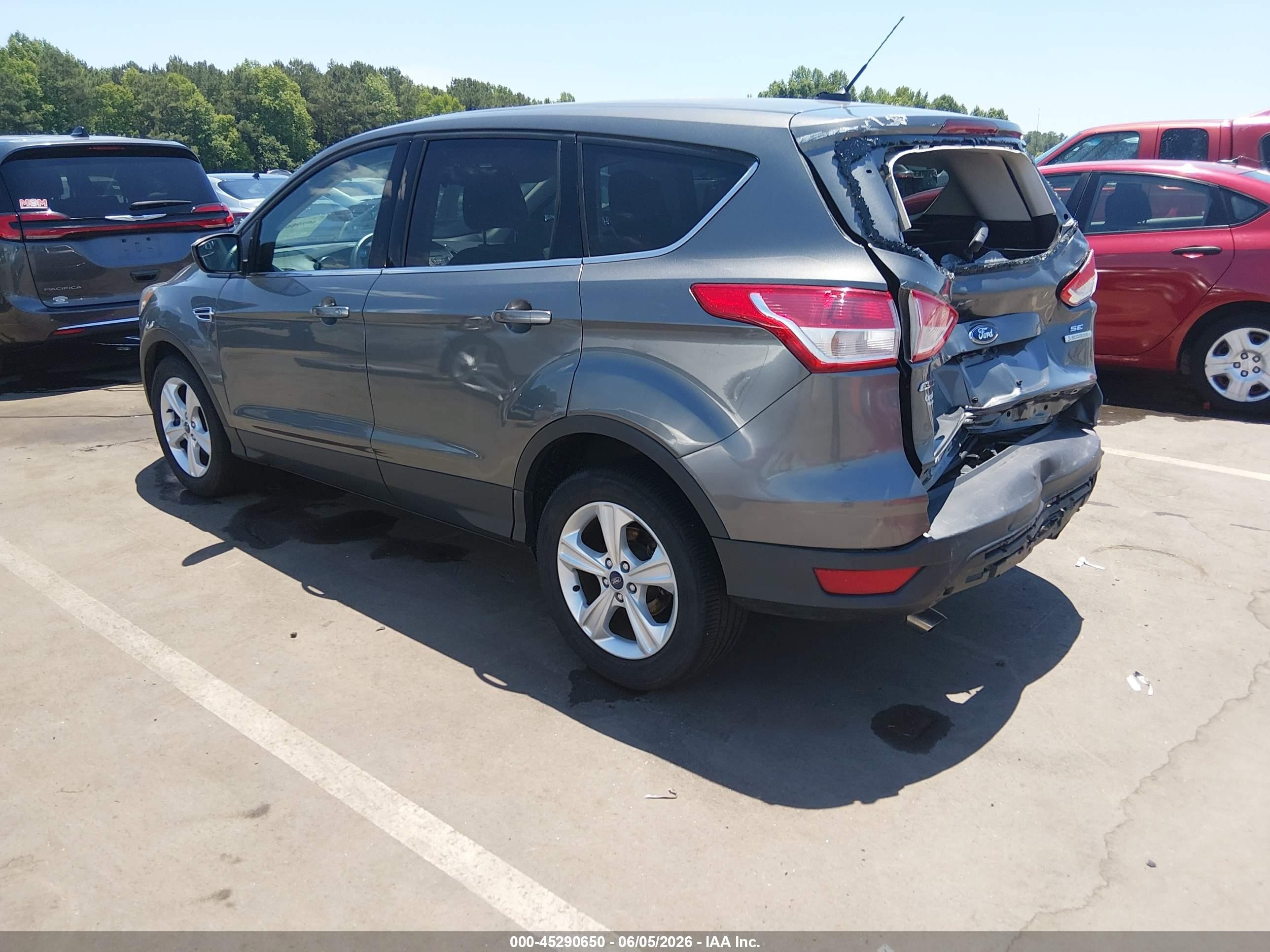 2014 Ford Escape Se Gray vin: 1FMCU0GX2EUB92862