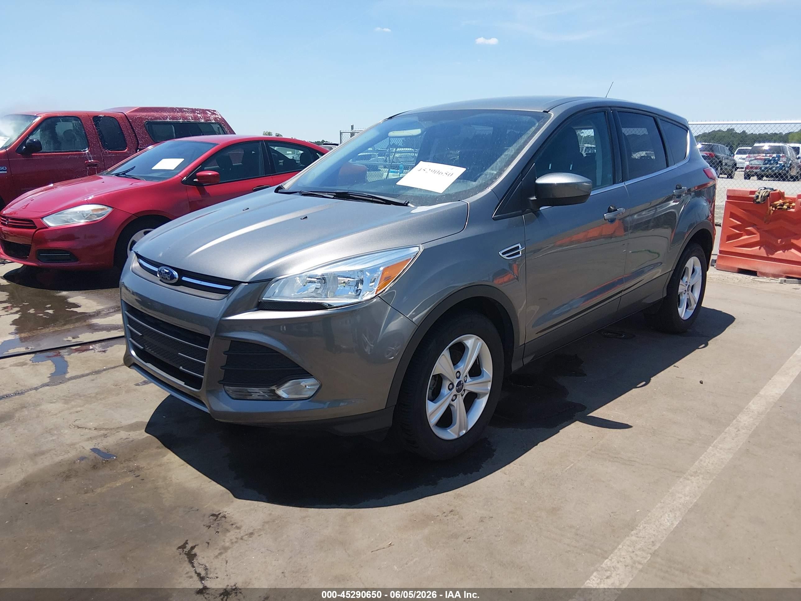 2014 Ford Escape Se Gray vin: 1FMCU0GX2EUB92862
