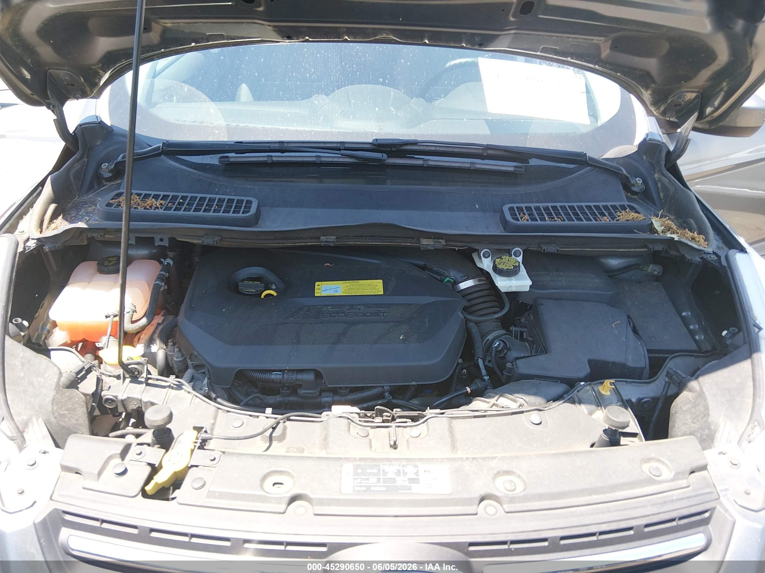 2014 Ford Escape Se Gray vin: 1FMCU0GX2EUB92862