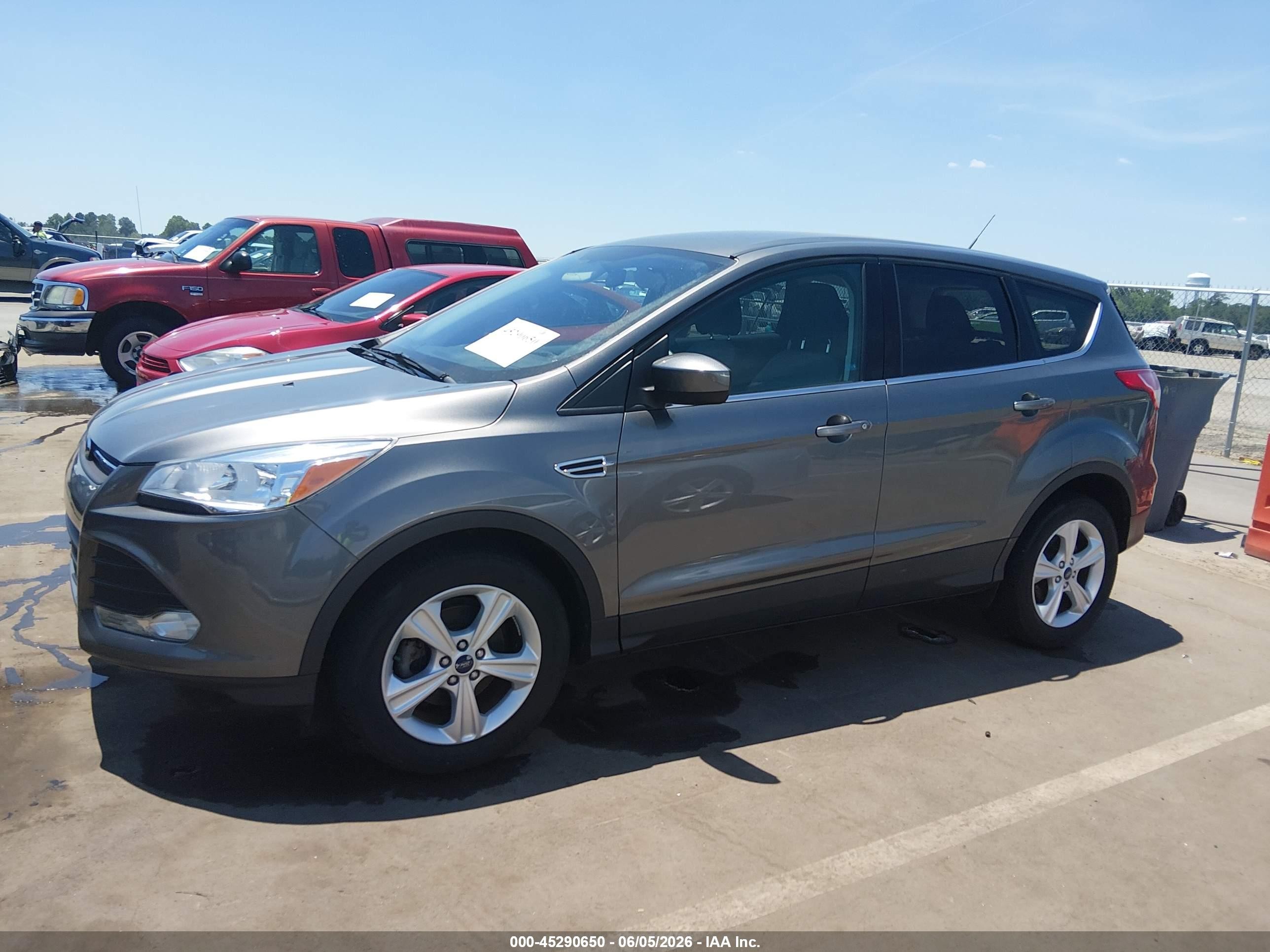 2014 Ford Escape Se Gray vin: 1FMCU0GX2EUB92862