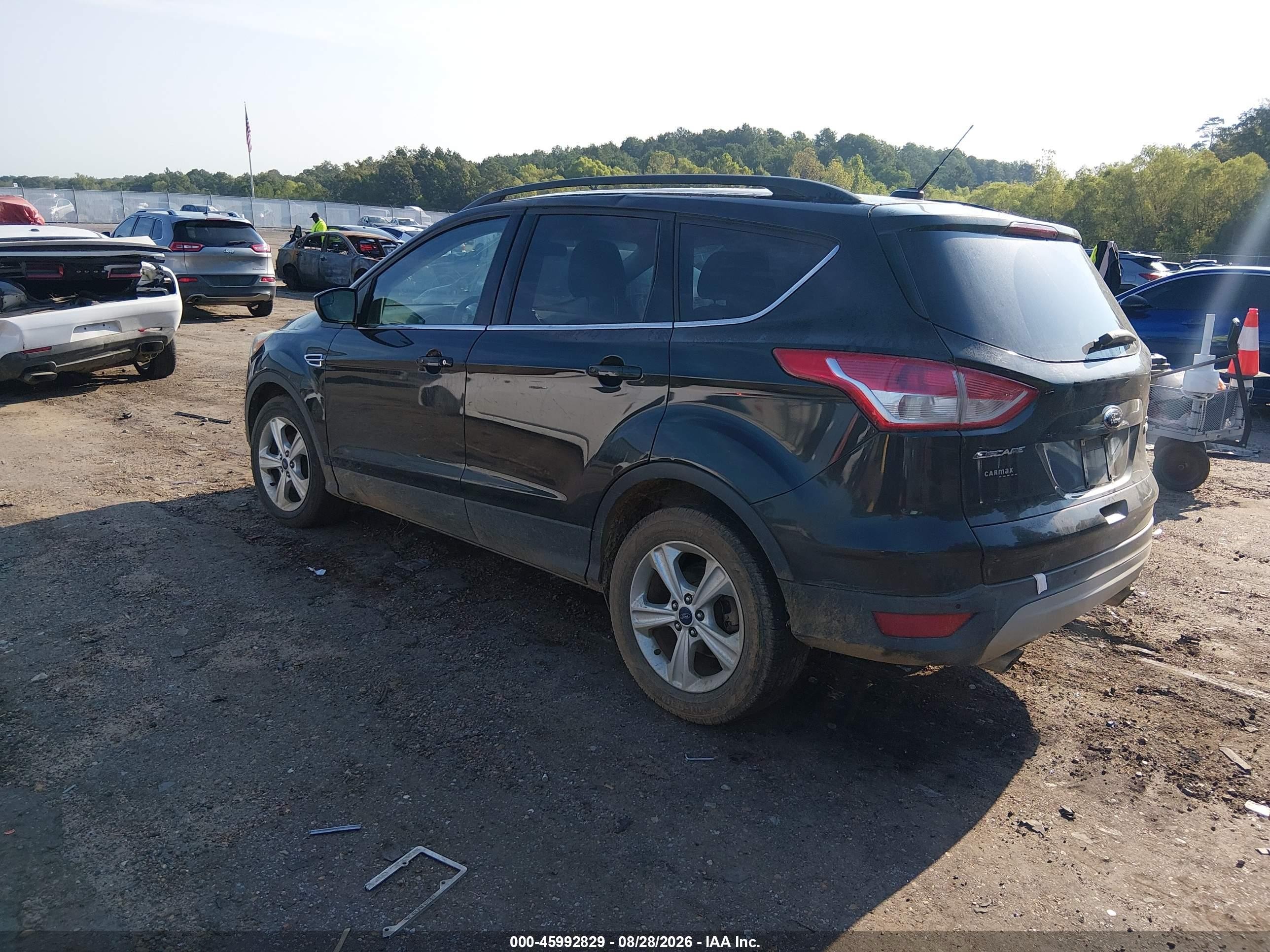 2014 Ford Escape Se Black vin: 1FMCU0GX2EUB96538