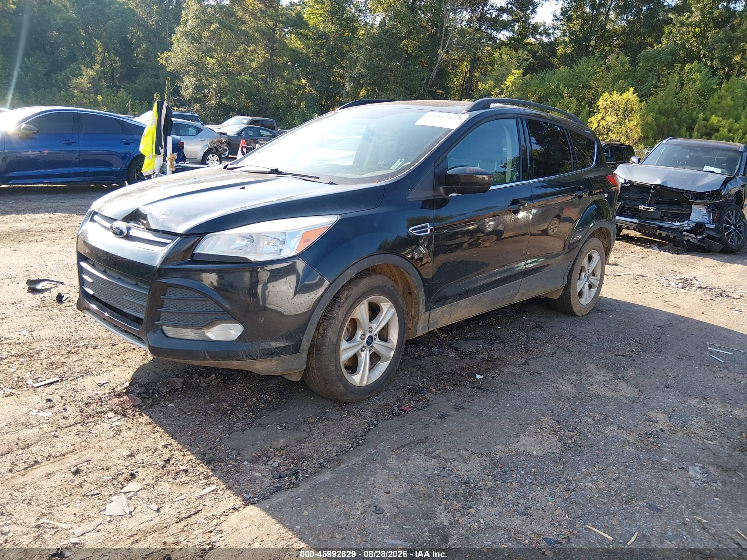 2014 Ford Escape Se Black vin: 1FMCU0GX2EUB96538