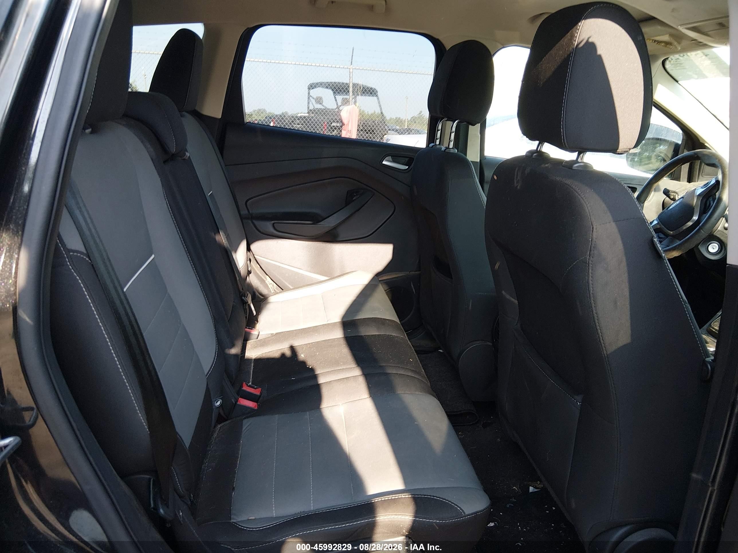 2014 Ford Escape Se Black vin: 1FMCU0GX2EUB96538