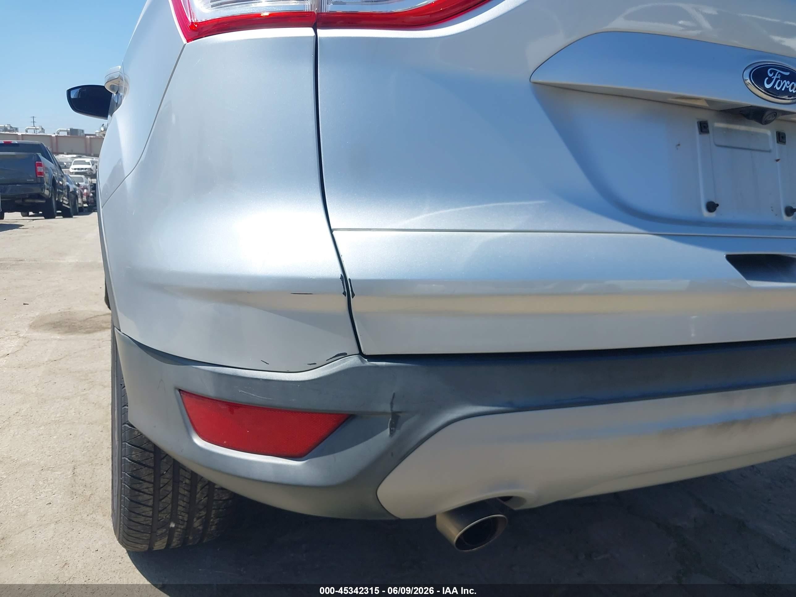 2014 Ford Escape Se Silver vin: 1FMCU0GX2EUC00751
